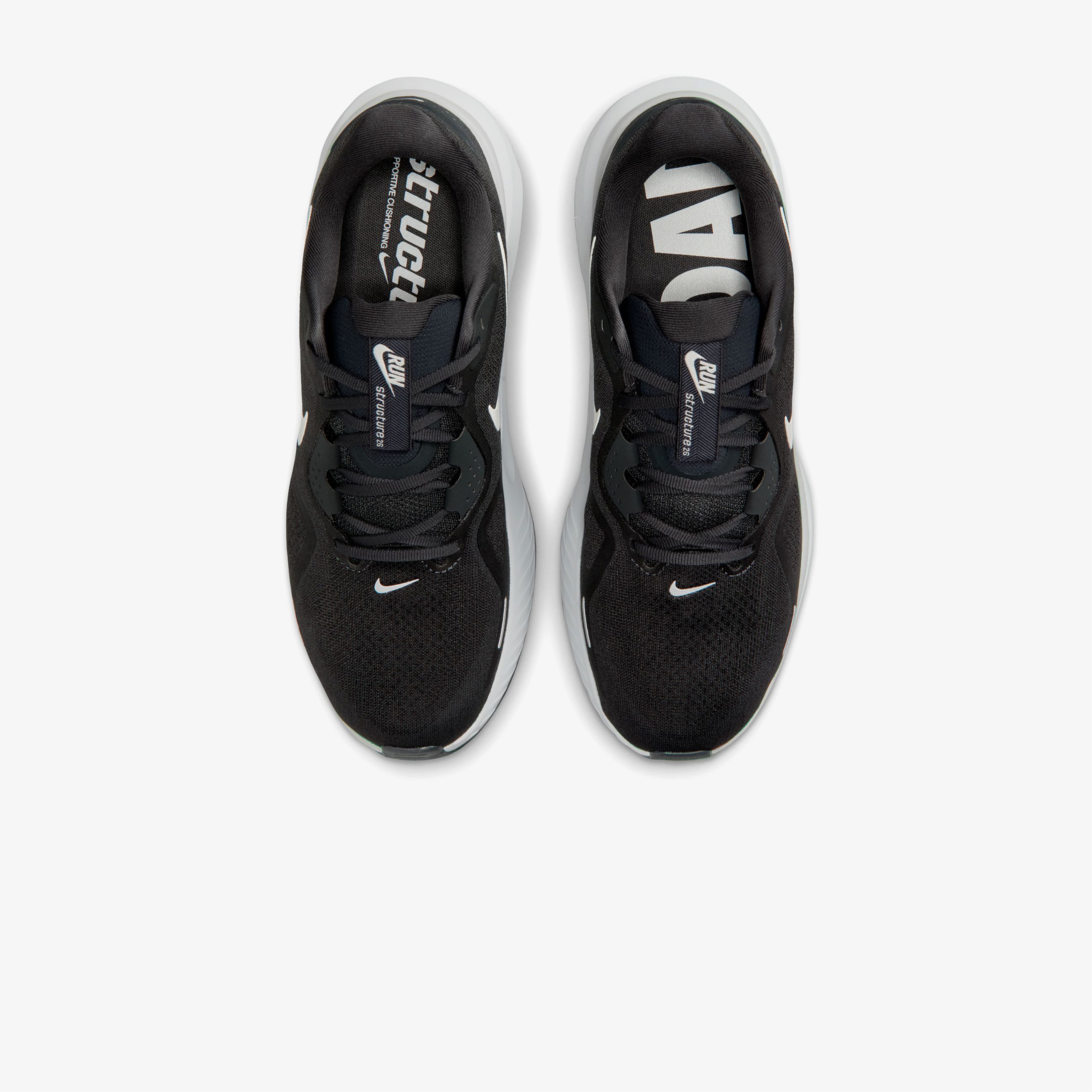 Nike Structure 26 Erkek Siyah Koşu Ayakkabısı