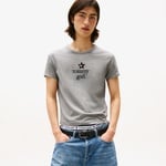 Tommy Hilfiger Graphic Unisex Gri T-Shirt