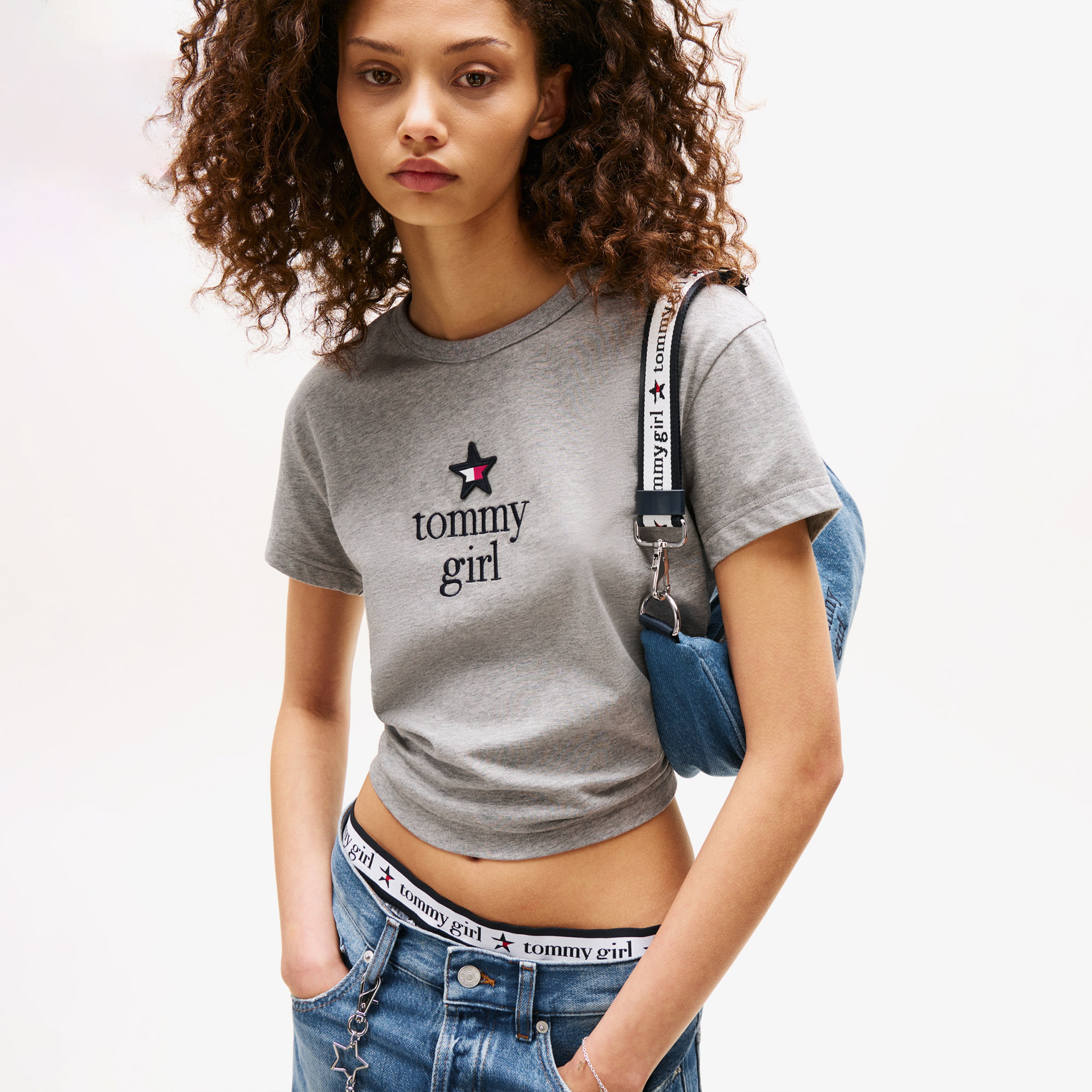 Tommy Hilfiger Graphic Çocuk Gri T-Shirt