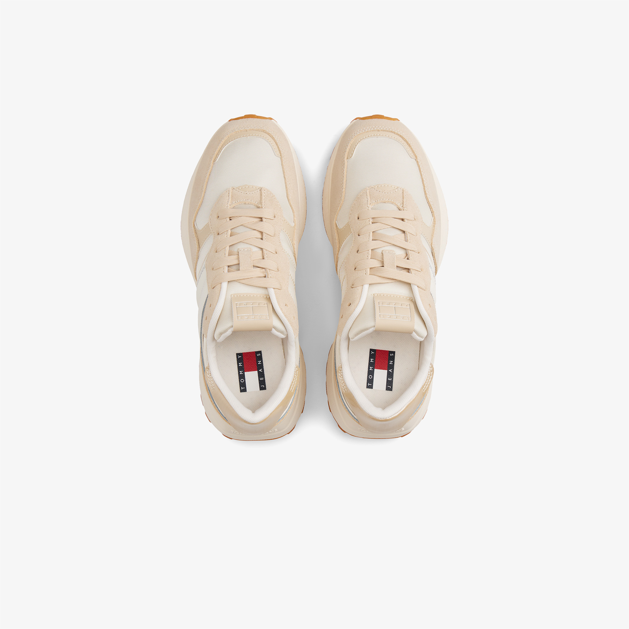 Tommy Jeans Cleated Runner Kadın Bej Sneaker