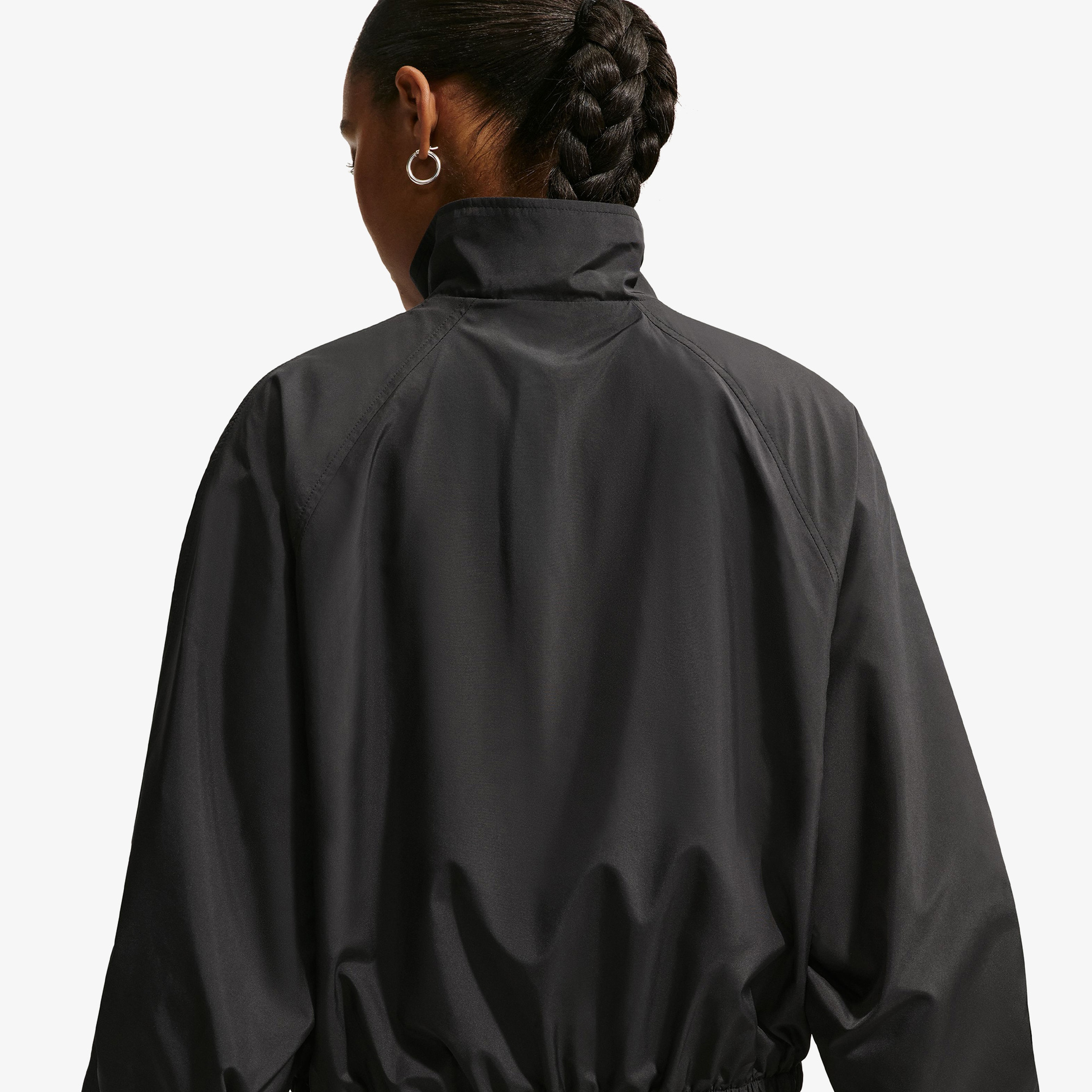 Nike Sportswear Classic Track Kadın Siyah Ceket