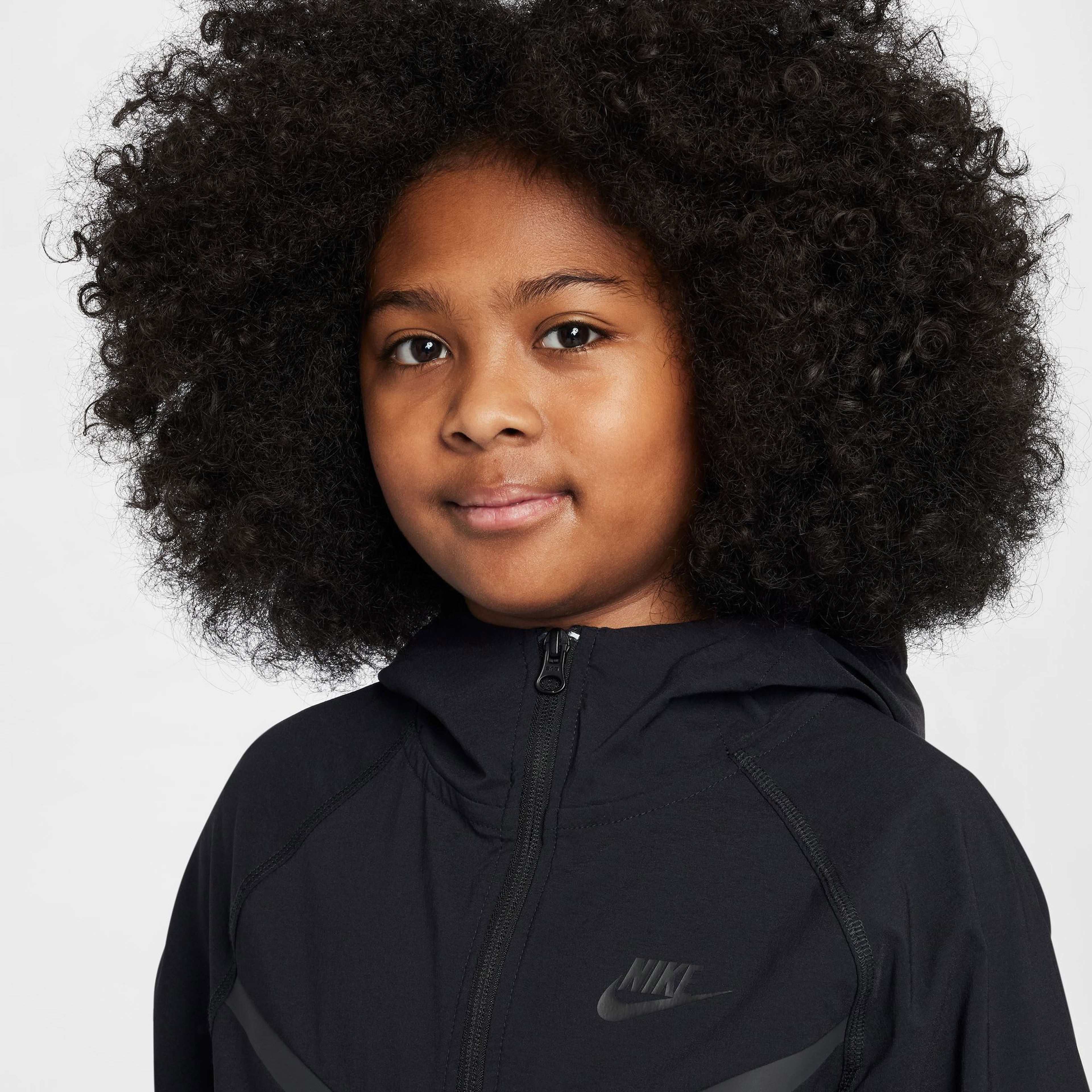 Nike Tech Çocuk Siyah Ceket