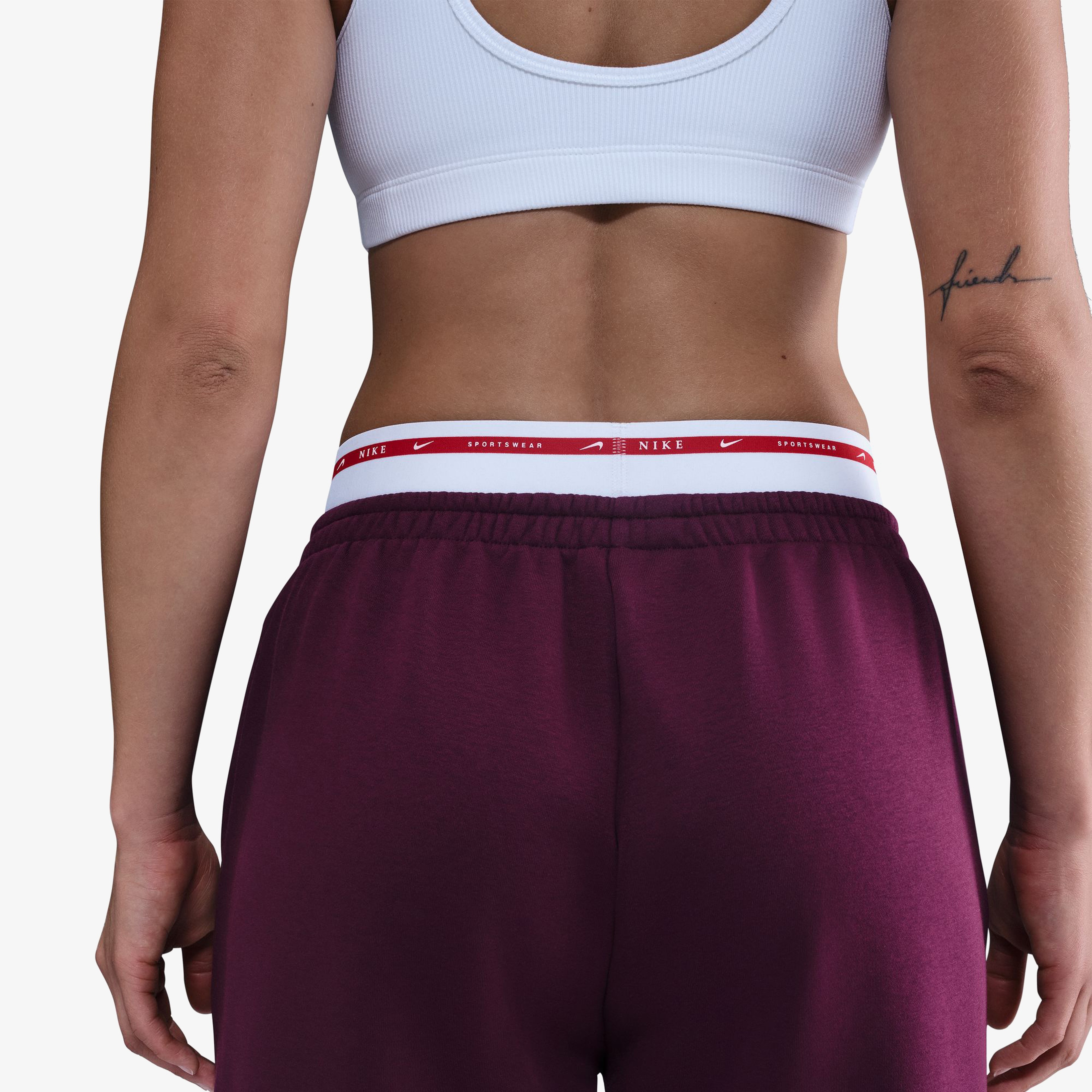 Nike Sportswear Phoenix Fleece Kadın Bordo Eşofman Altı