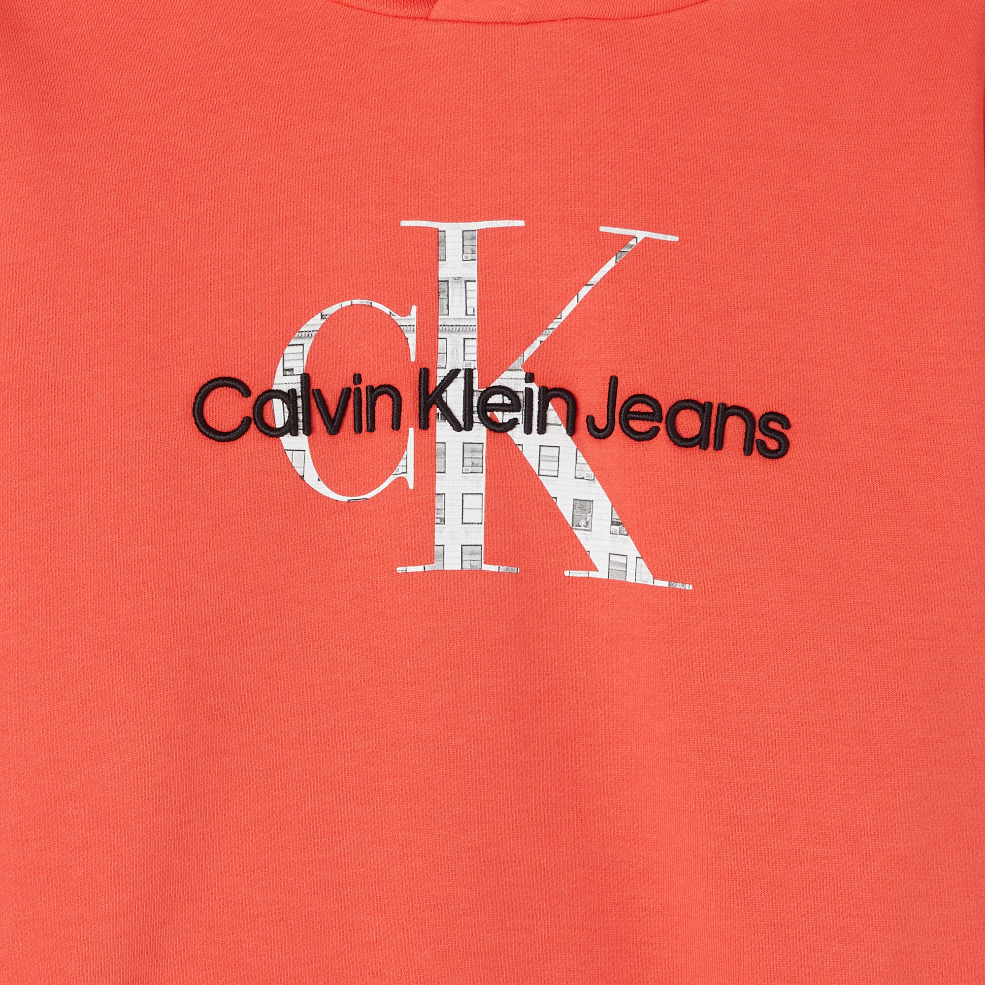 Calvin Klein Embro Logo Çocuk Turuncu Sweatshirt
