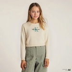 Calvin Klein Monologo Çocuk Bej Triko