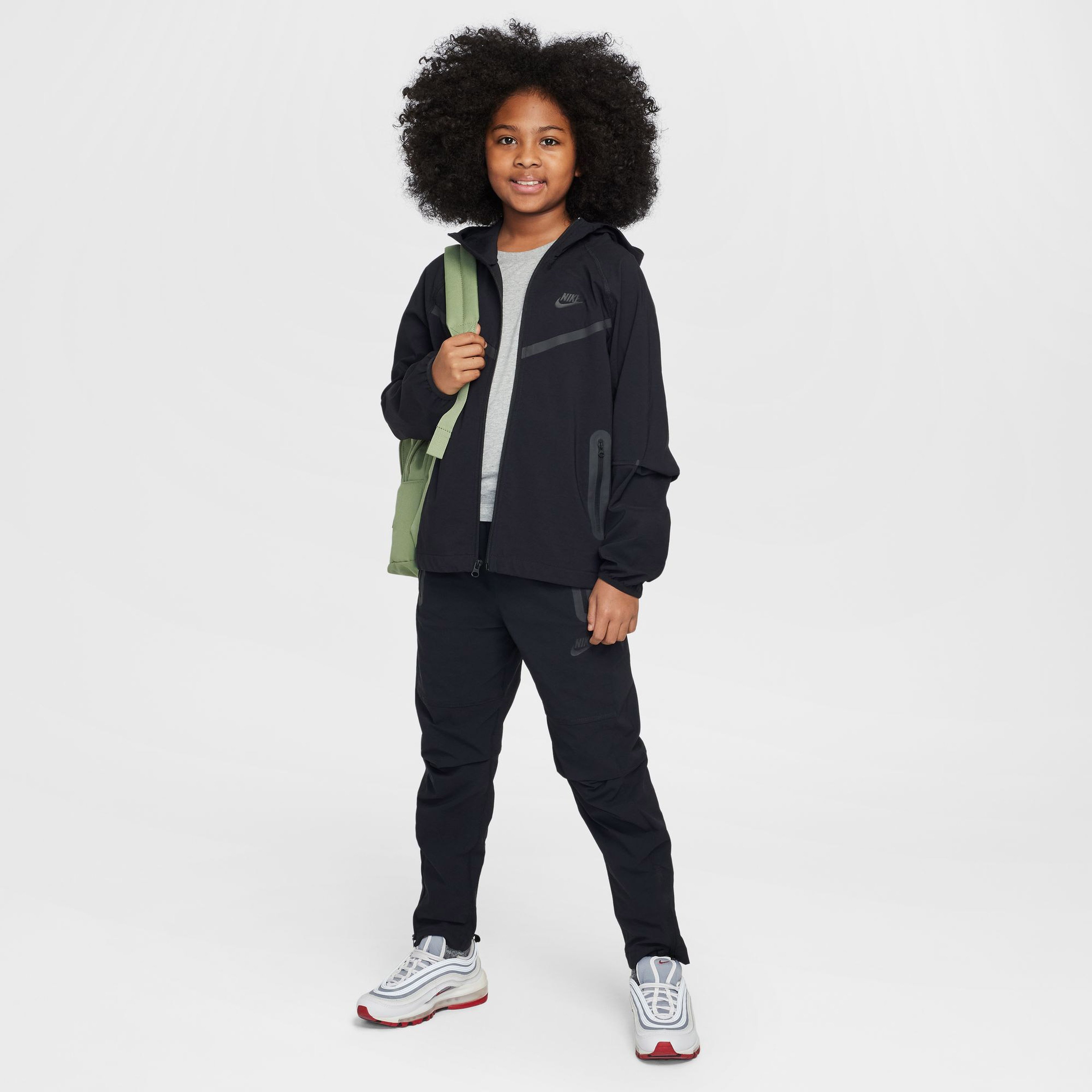 Nike Tech Çocuk Siyah Ceket