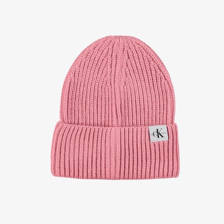 Calvin Klein Monogram Rib Çocuk Pembe Bere