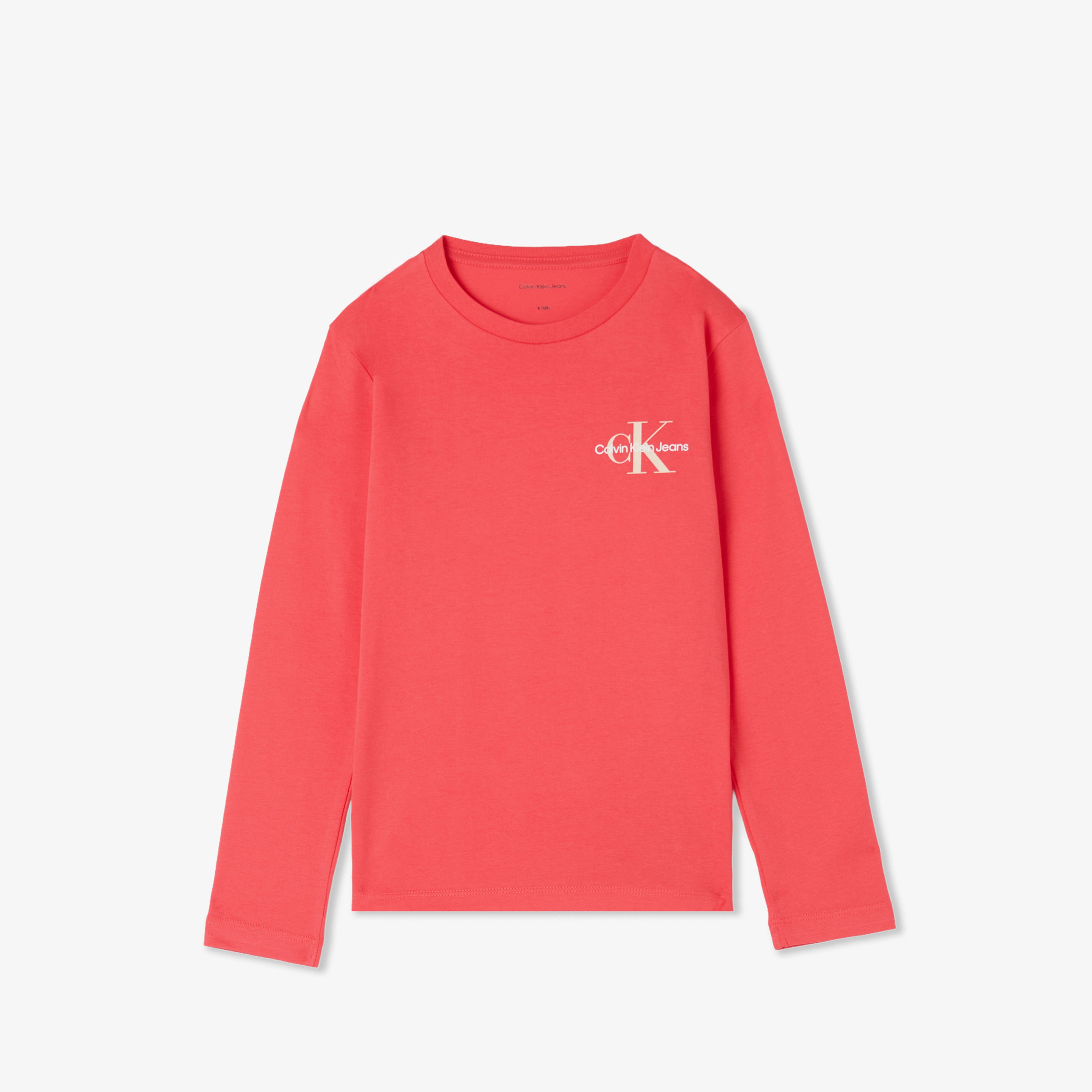 Calvin Klein Chest Monologo Çocuk Pembe T-Shirt