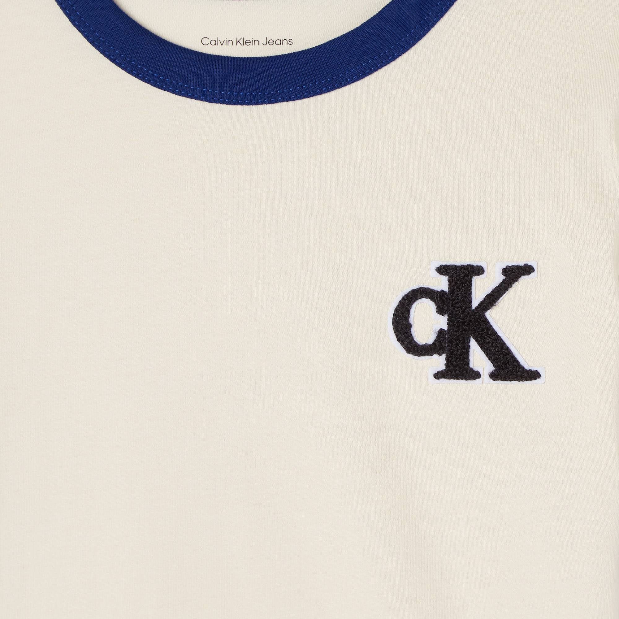 Calvin Klein Ringer Mono Çocuk Bej T-Shirt