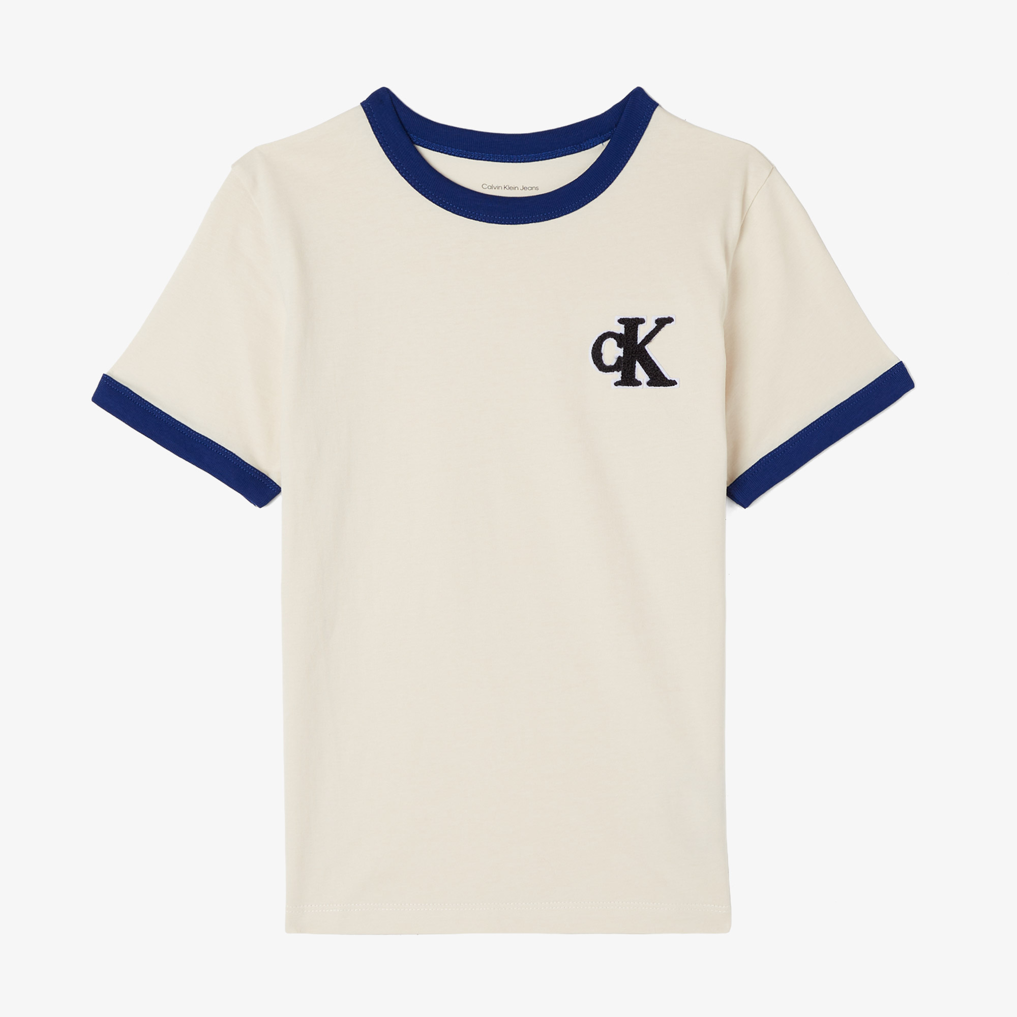 Calvin Klein Ringer Mono Çocuk Bej T-Shirt