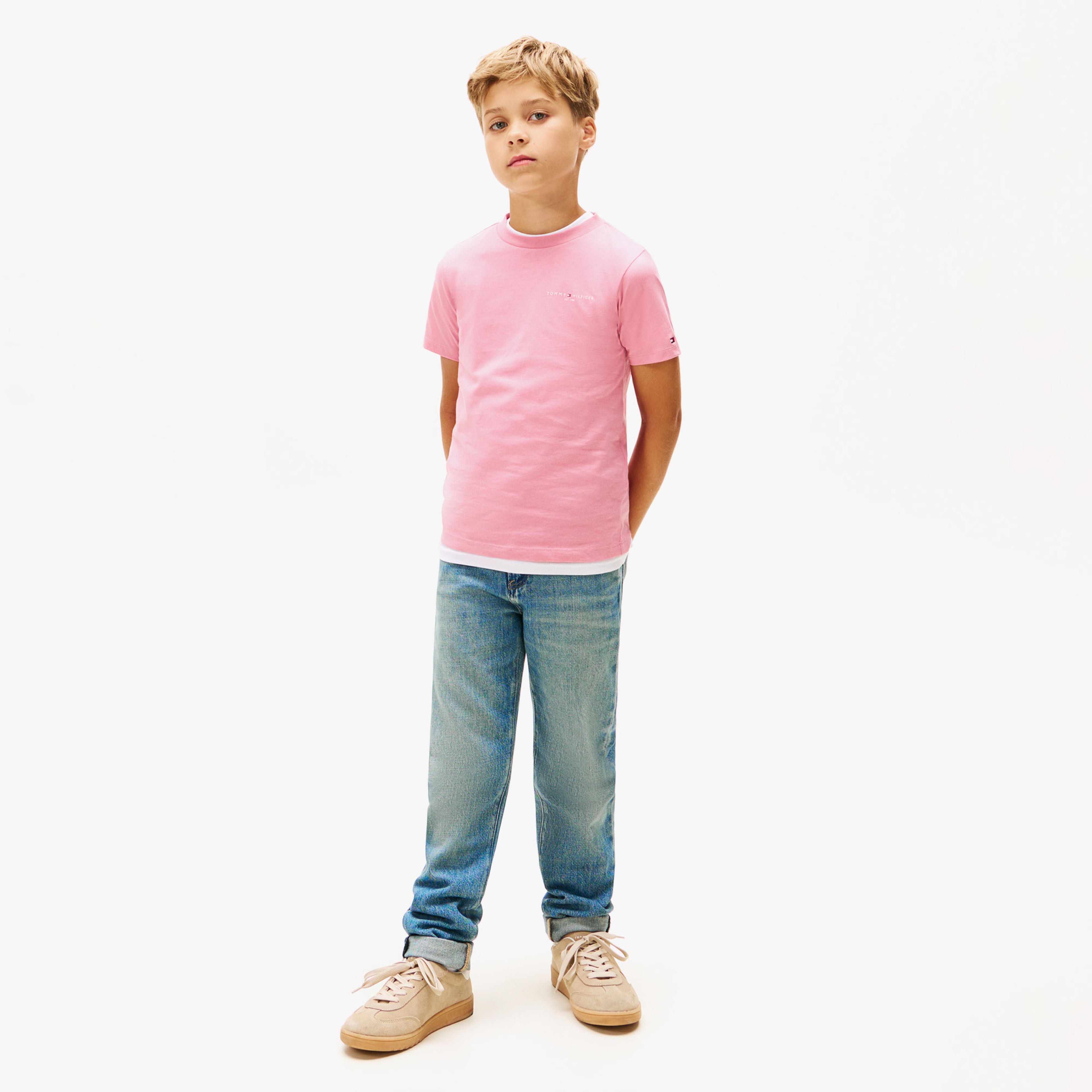 Tommy Hilfiger Mini Corp Çocuk Pembe T-Shirt