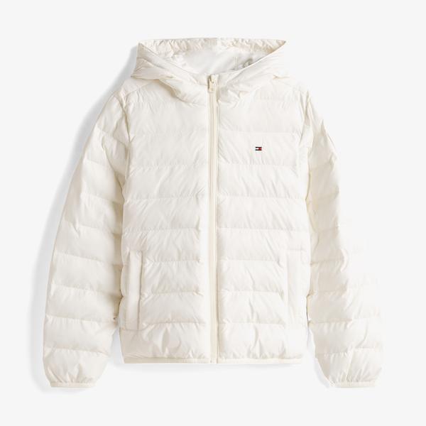 Tommy Hilfiger Lightweight Çocuk Beyaz Puffer Mont