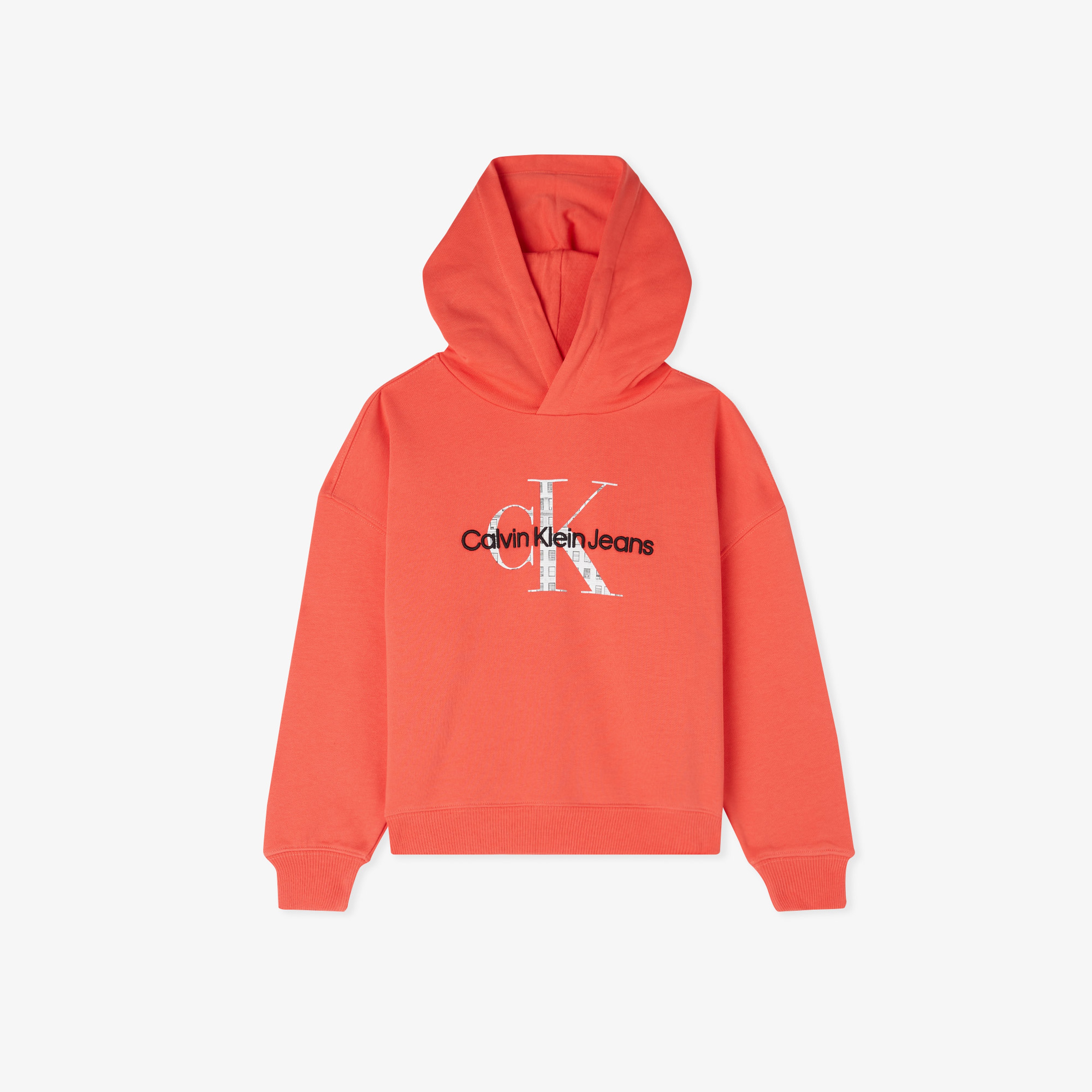Calvin Klein Embro Logo Çocuk Turuncu Sweatshirt