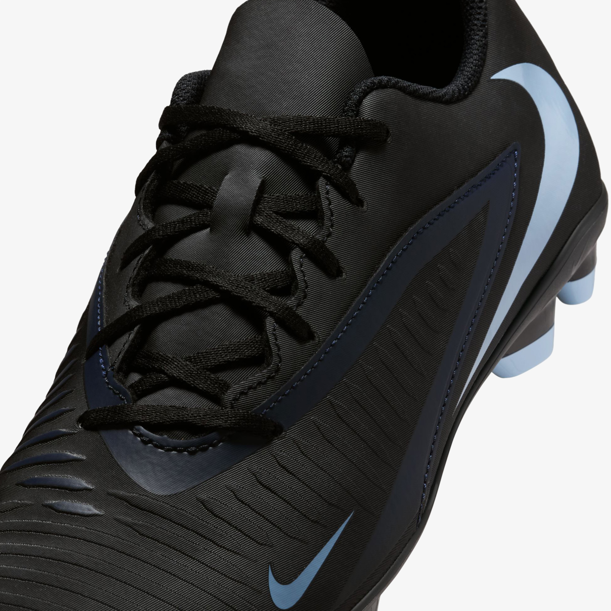 Nike Phantom 6 Low Club Erkek Siyah Çim Saha Kramponu