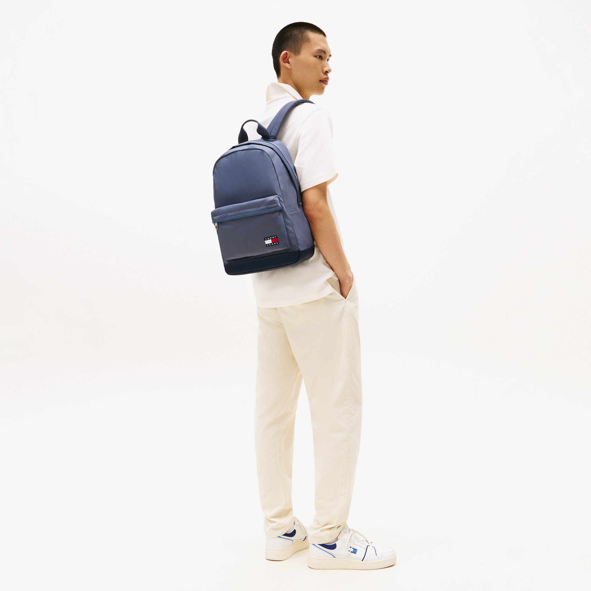 Tommy Jeans Essentials Daily Dome Erkek Gri Sırt Çantası