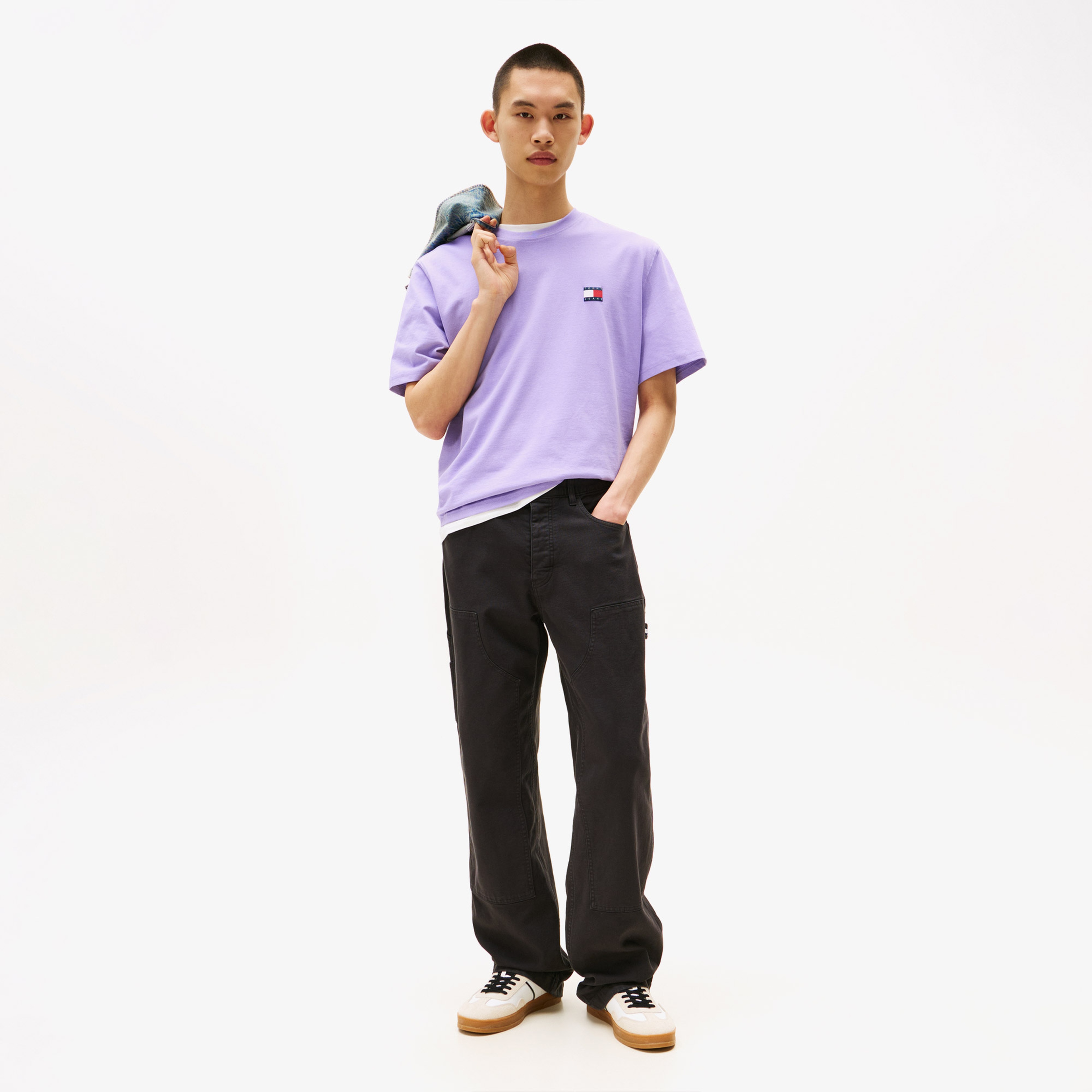 Tommy Jeans 90S Classic Erkek Mor T-Shirt