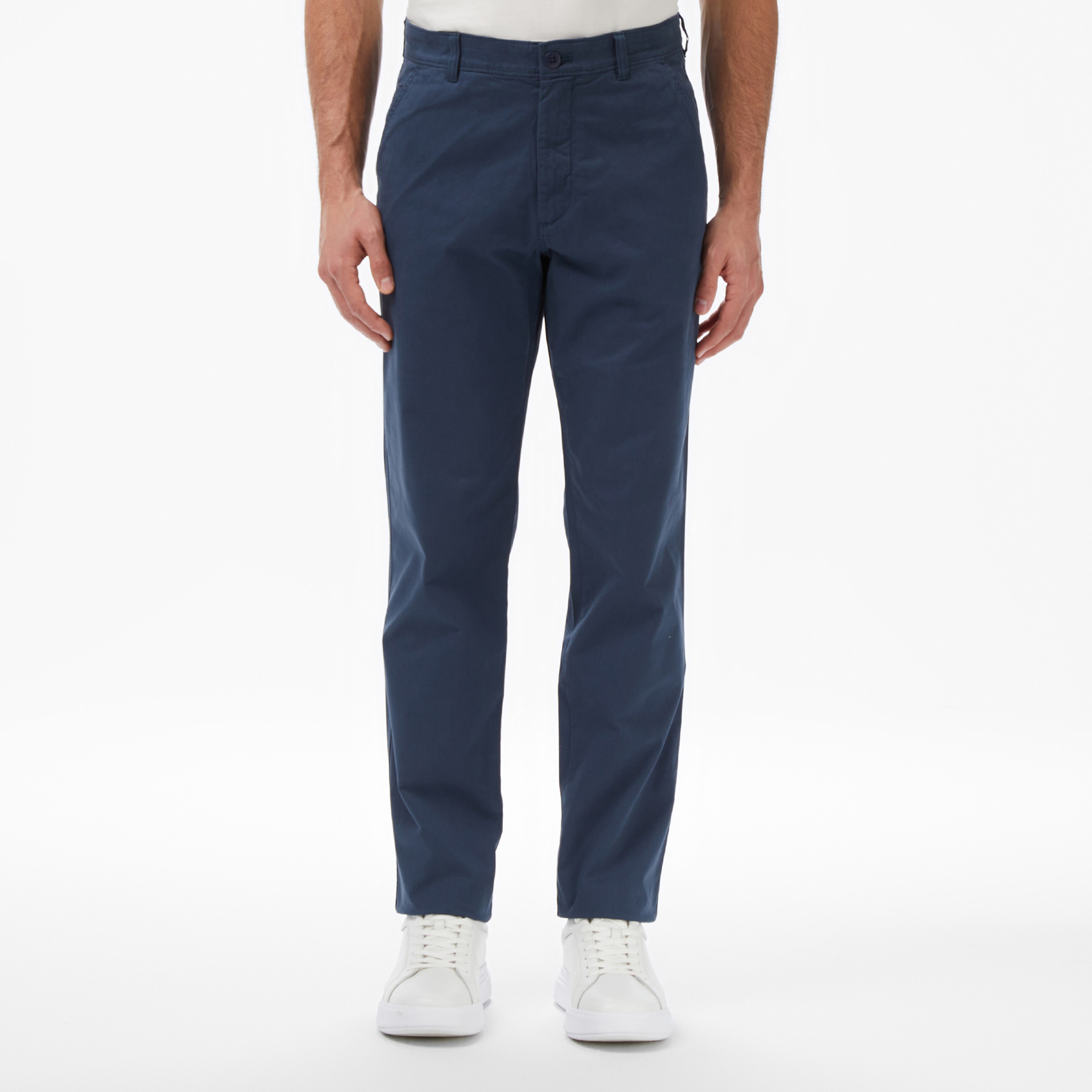 Calvin Klein Cotton Signature Slim Chino Erkek Lacivert Pantolon