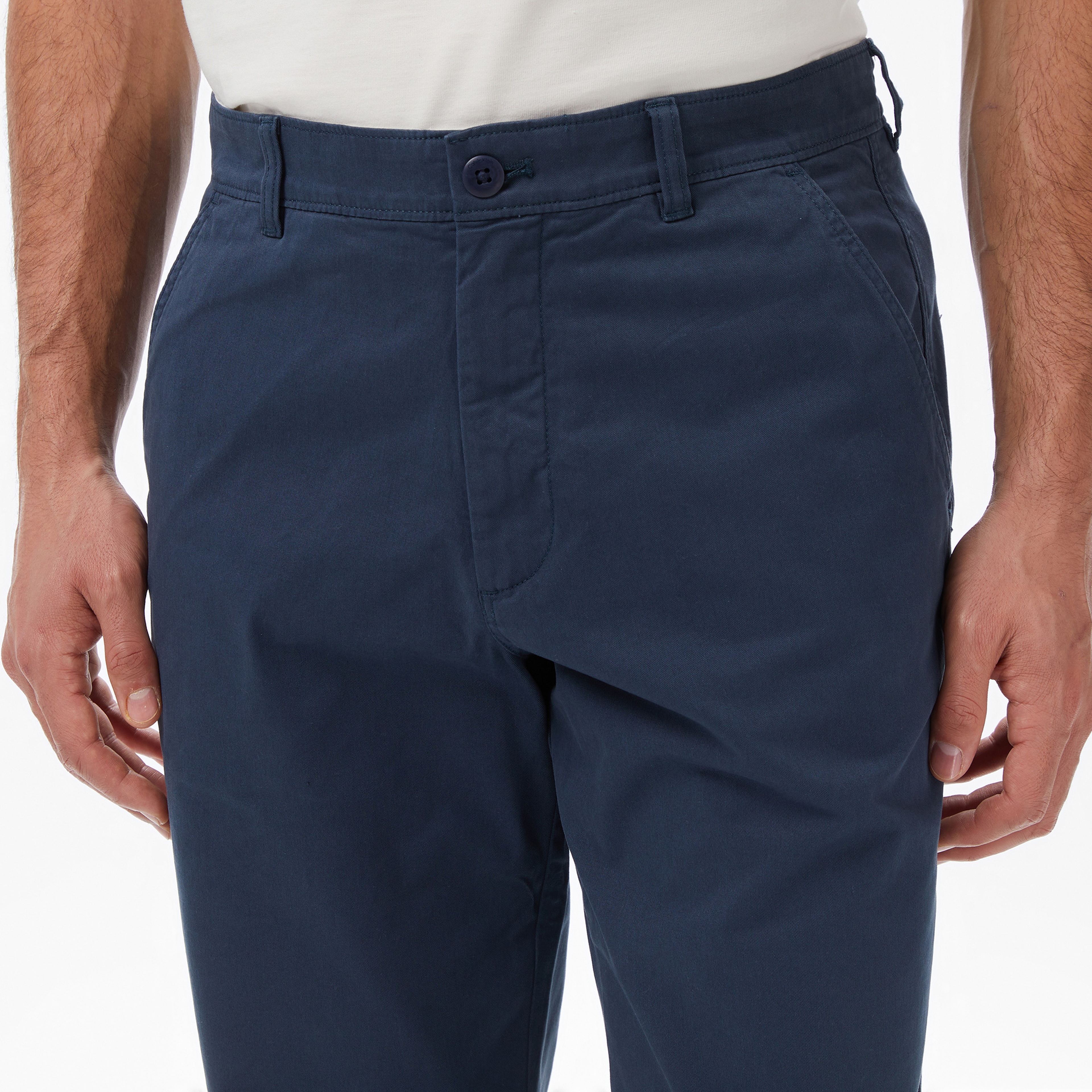 Calvin Klein Cotton Signature Slim Chino Erkek Lacivert Pantolon