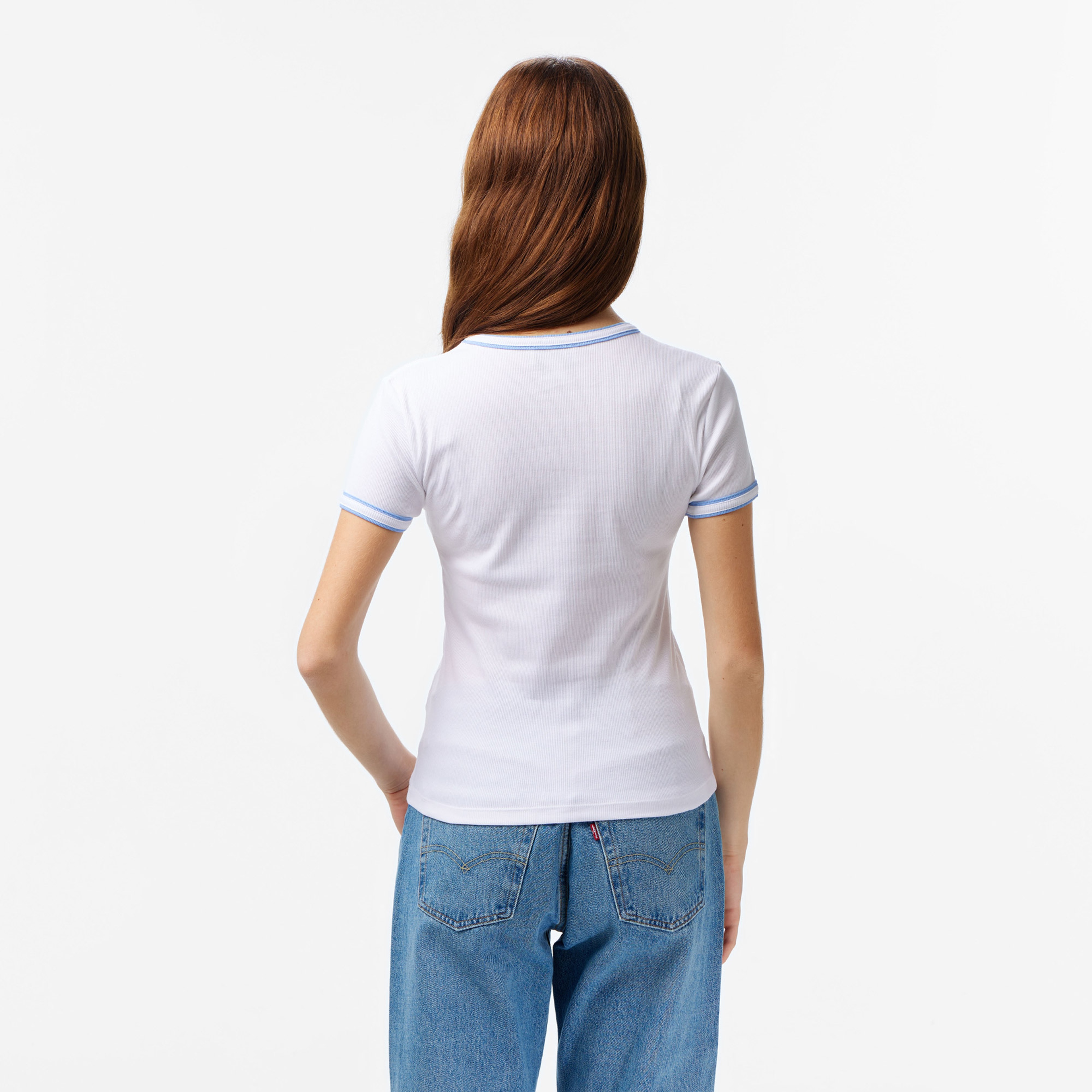 Calvin Klein Kadın Beyaz T-Shirt