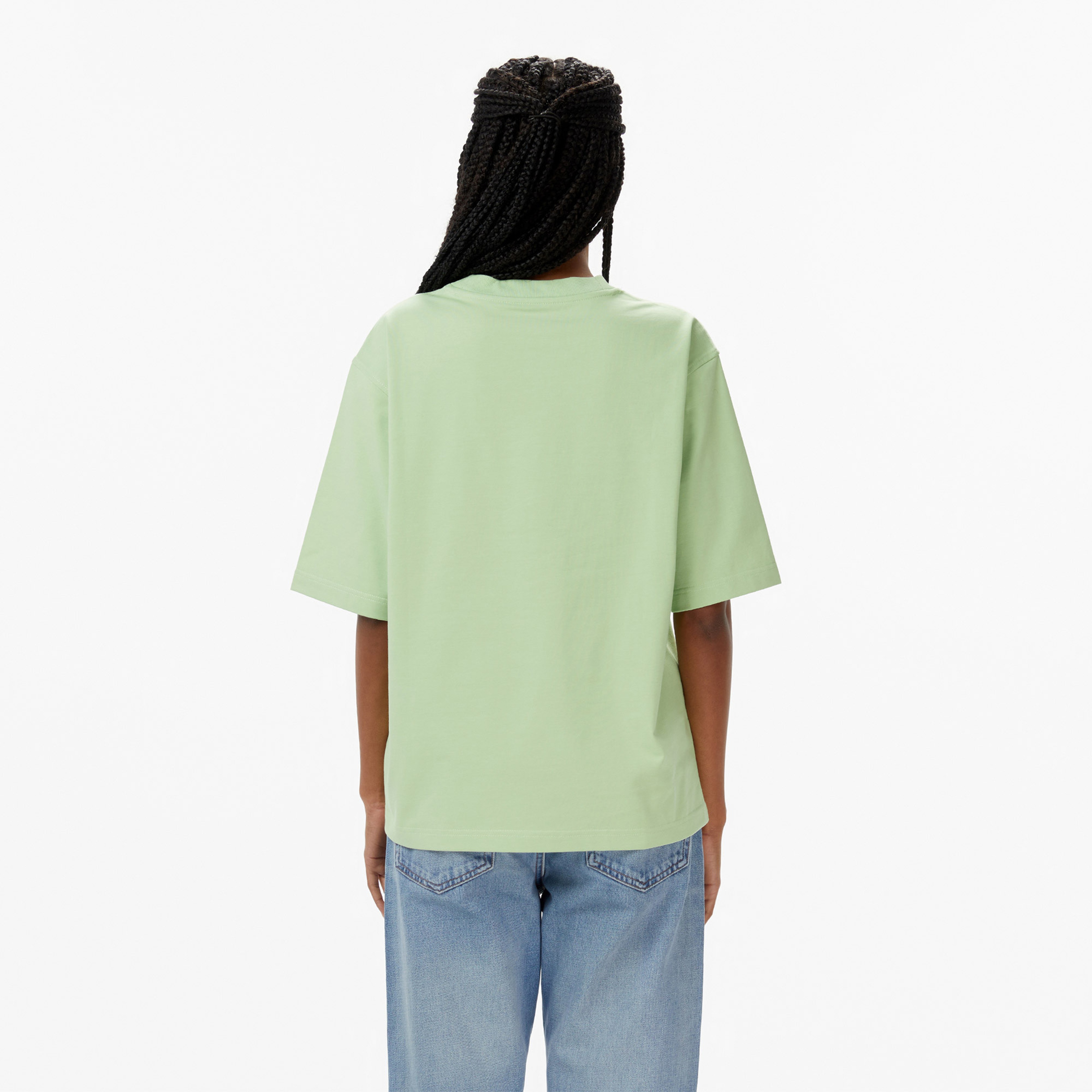 Calvin Klein Cooling Relaxed Kadın Yeşil T-Shirt