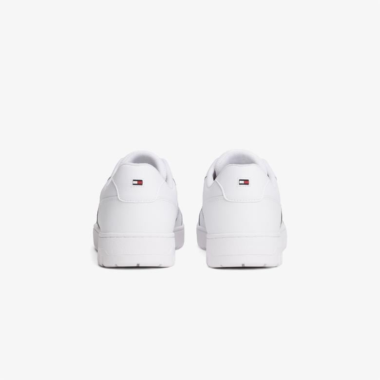 Tommy Hilfiger Basket Core Stripes Erkek Beyaz Sneaker