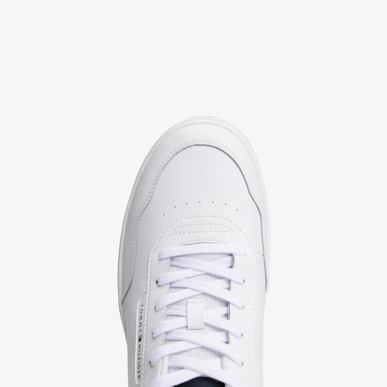 Tommy Hilfiger Basket Core Stripes Erkek Beyaz Sneaker