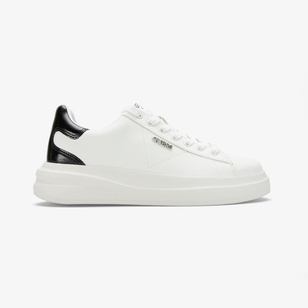 Guess Elbina Deri Kadın Beyaz Sneaker