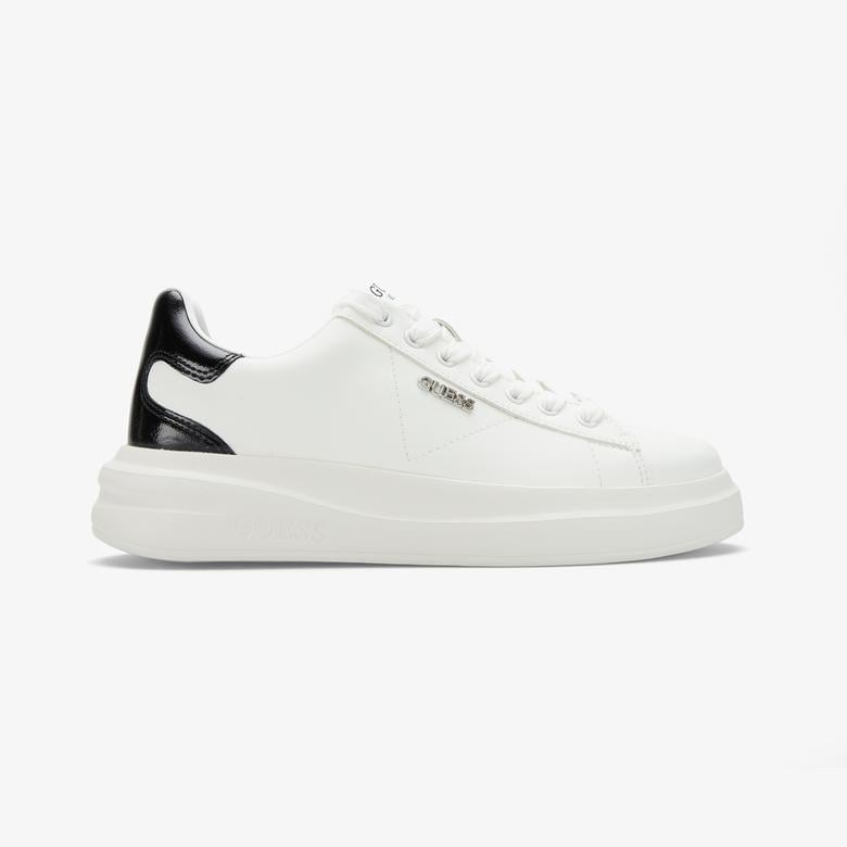 Guess Elbina Deri Kadın Beyaz Sneaker