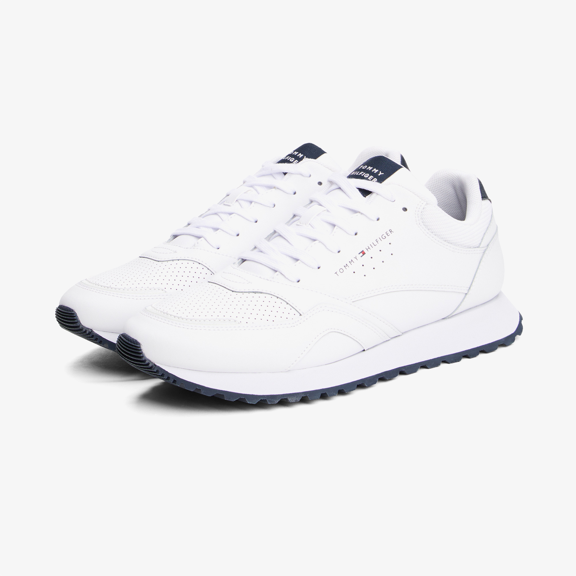 Tommy Hilfiger New Runner Eva Leather Essential Erkek Beyaz Sneaker