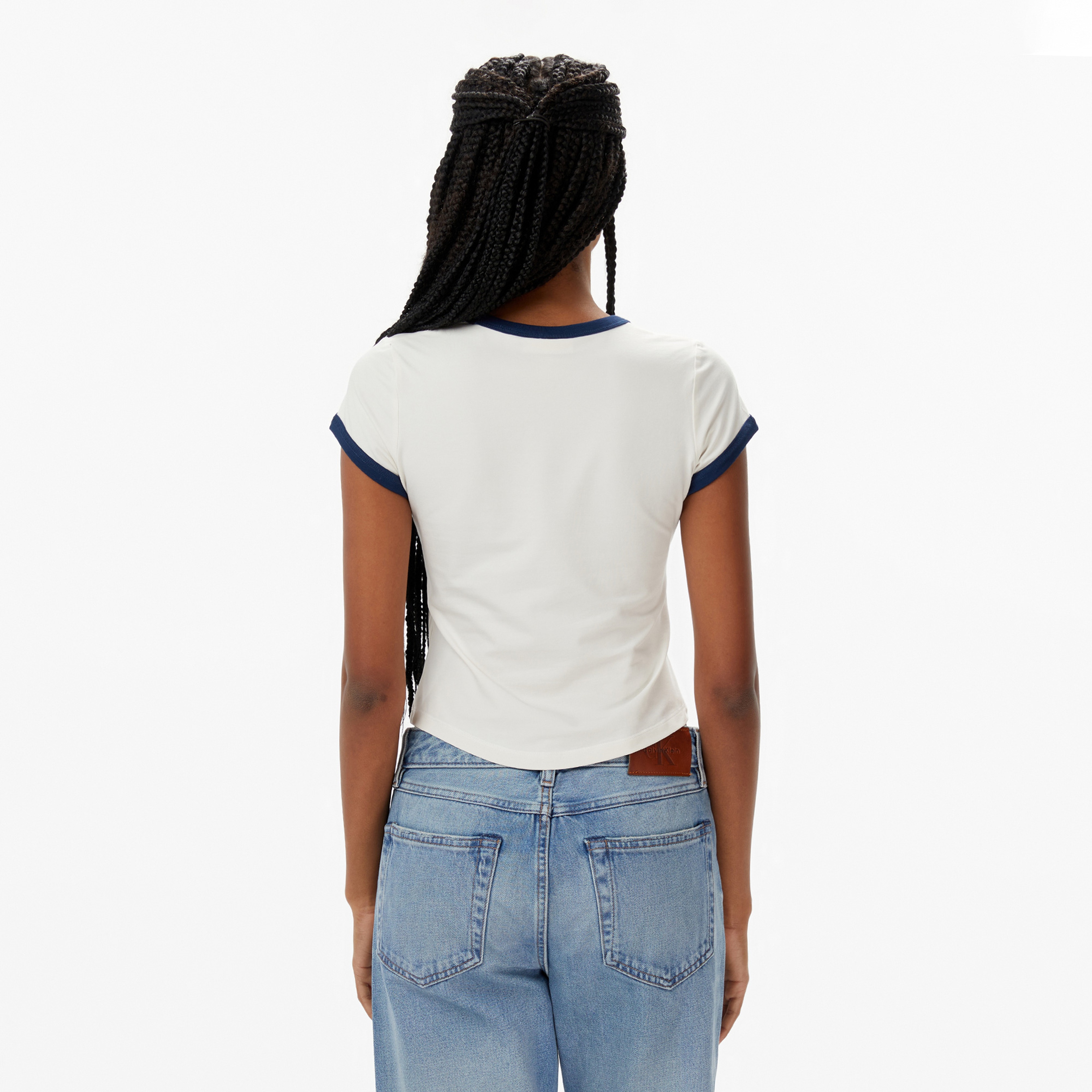 Calvin Klein Graphic Kadın Beyaz T-Shirt