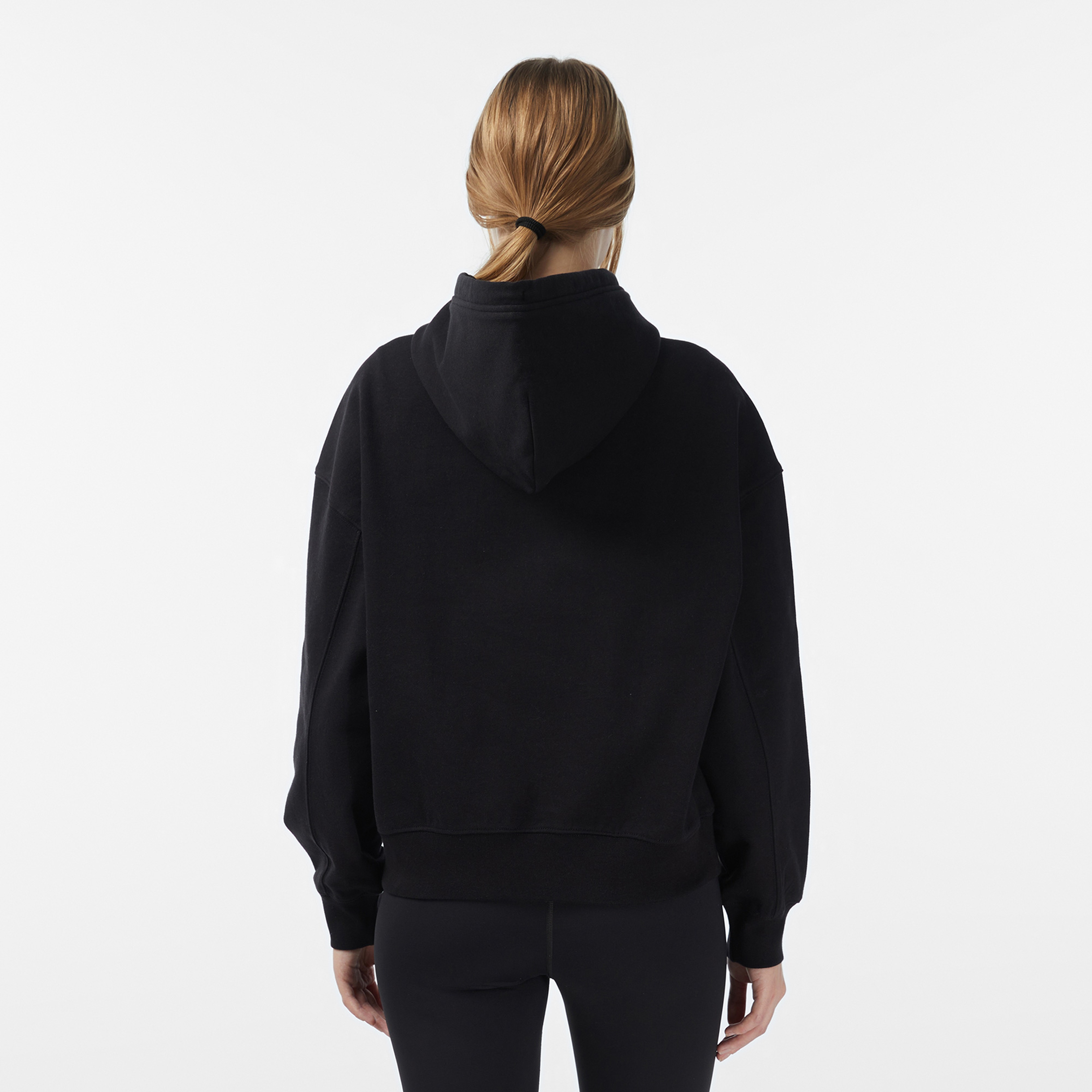 Calvin Klein Logo French Terry Kadın Siyah Sweatshirt