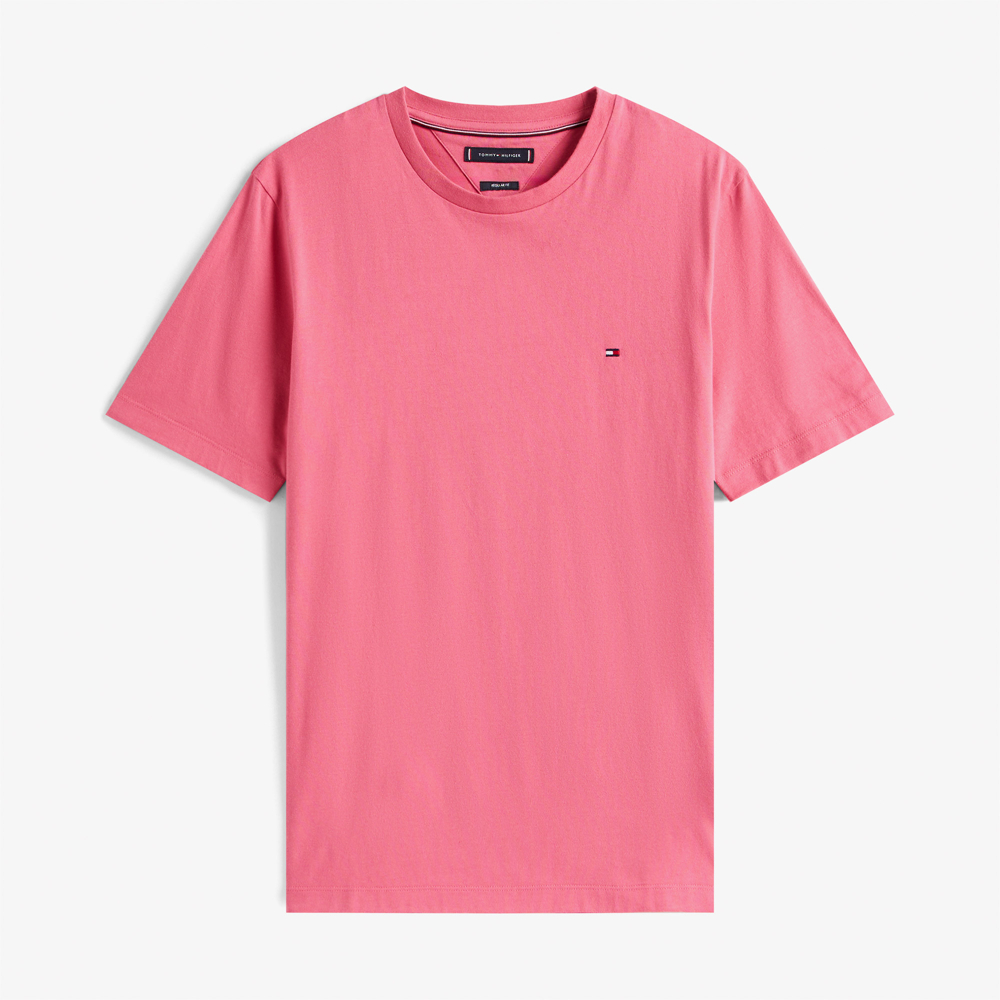 Tommy Hilfiger Essentials Seasonal Fit Solid Erkek Pembe T-Shirt