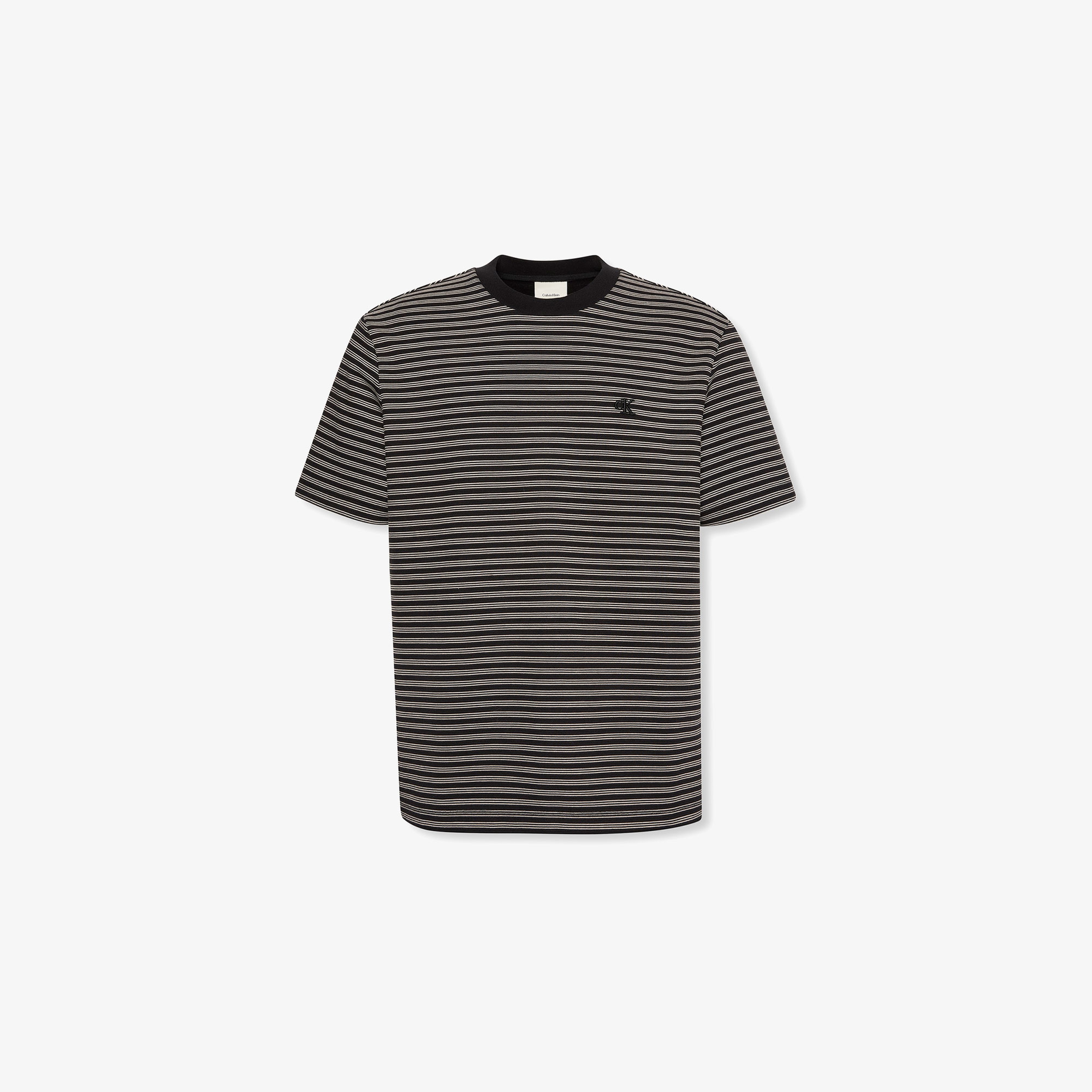 Calvin Klein Striped Ottoman Erkek Lacivert T-Shirt