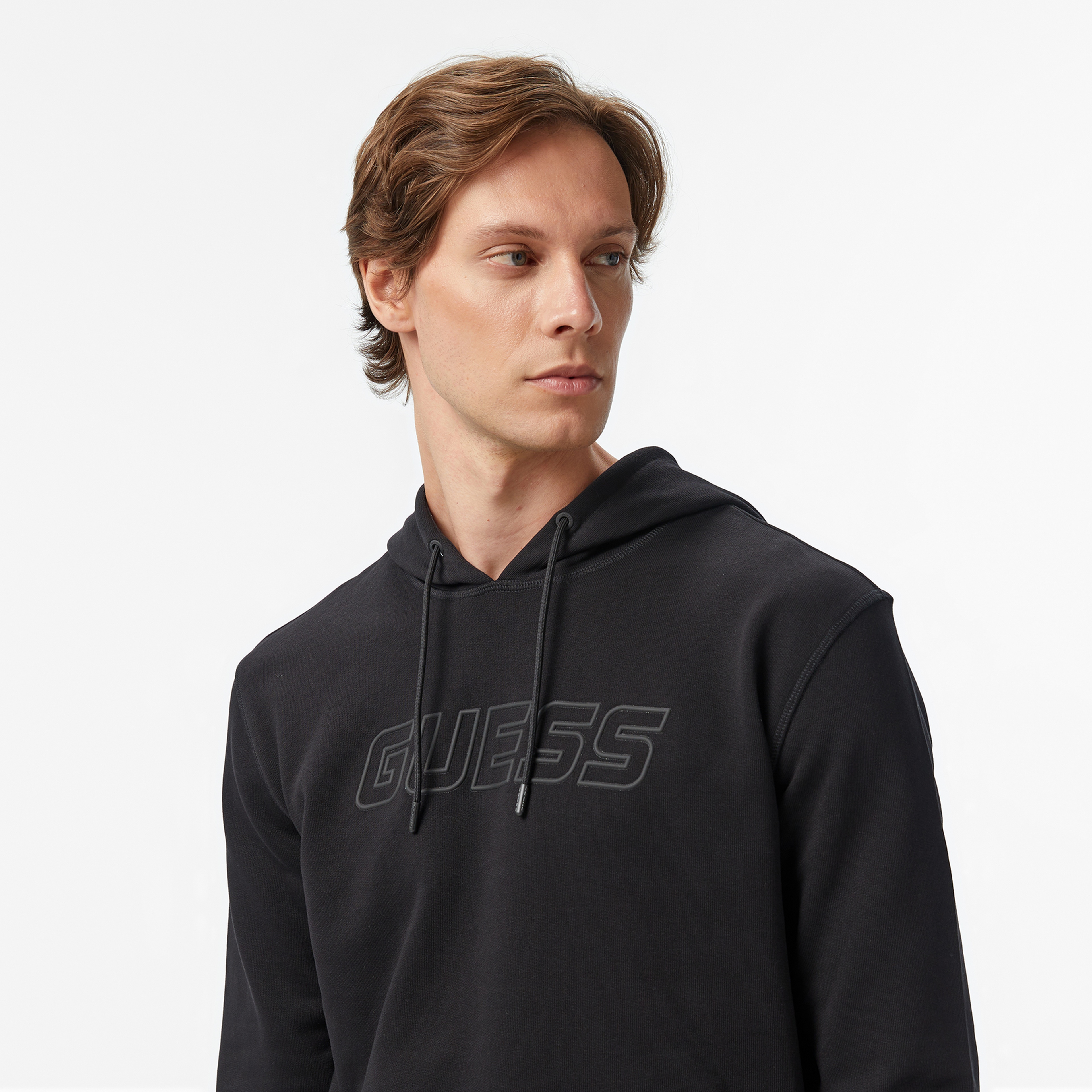 Guess Aldwin Erkek Siyah Sweatshirt
