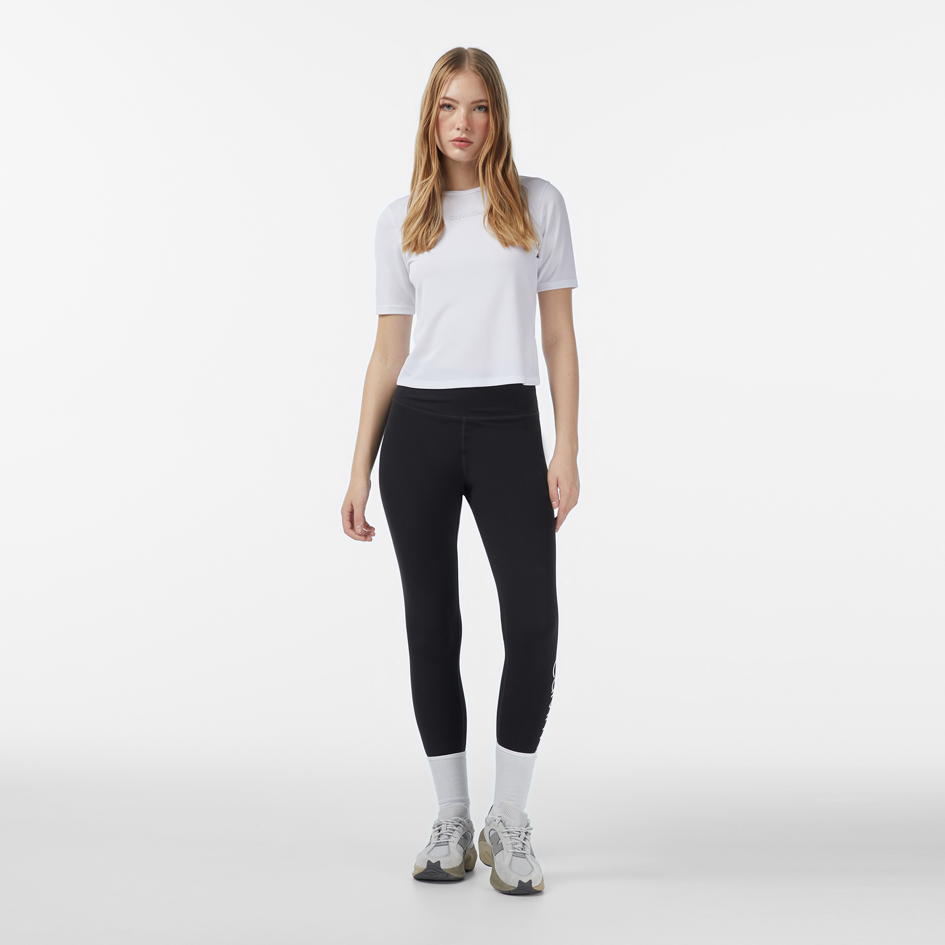 Calvin Klein Modern Full Length Kadın Siyah Tayt