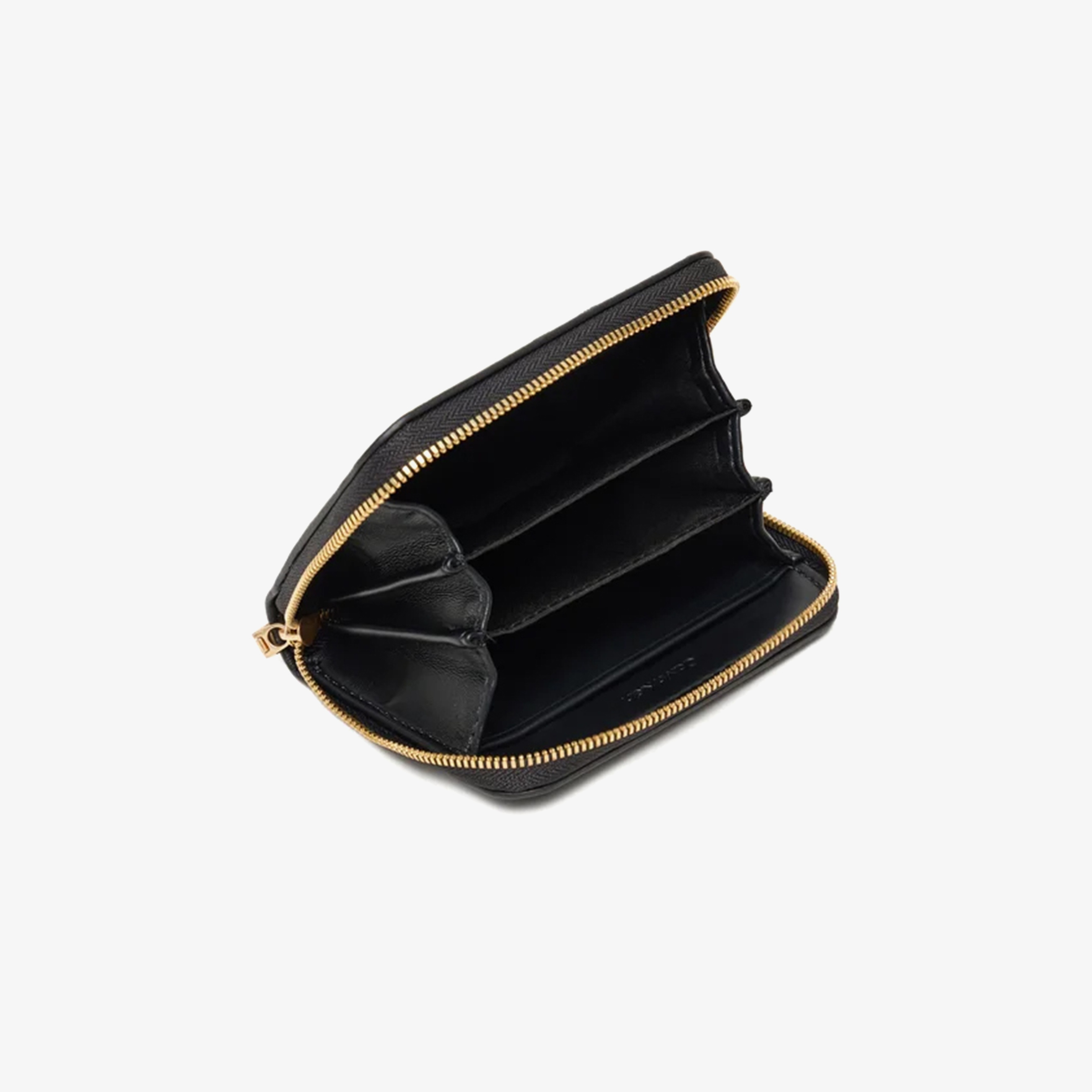 Calvin Klein Bold Medium Zip Around Kadın Siyah Cüzdan
