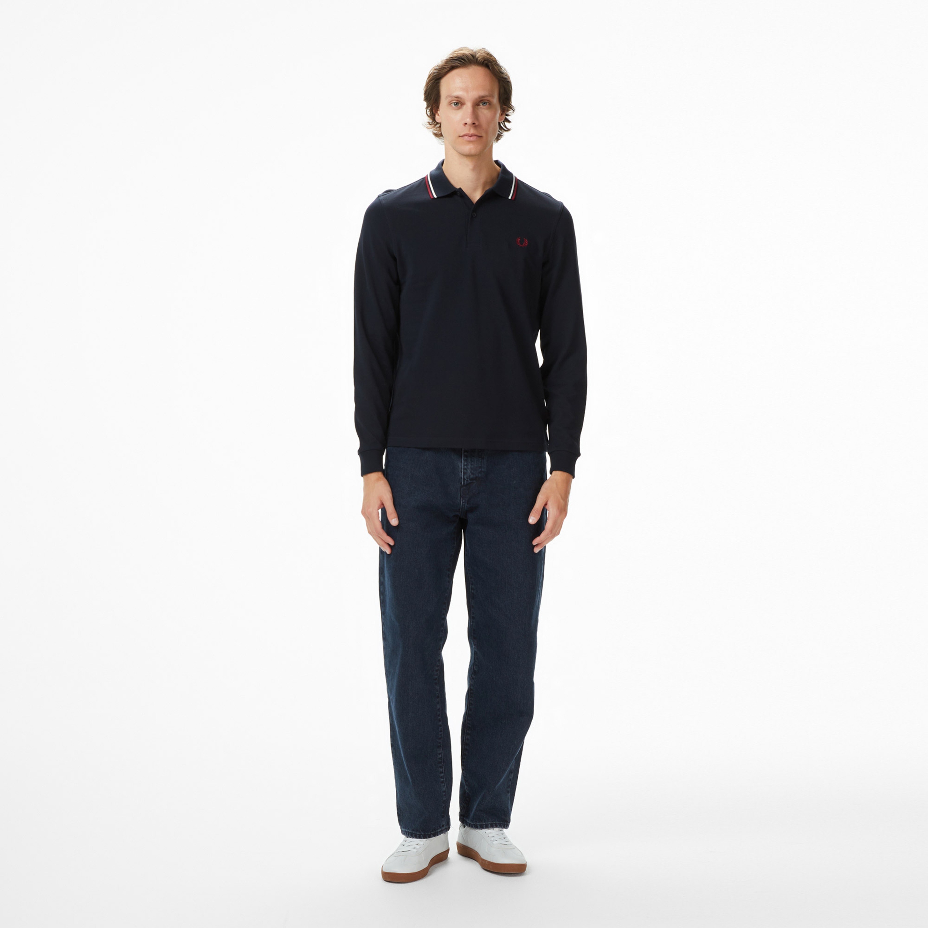 Fred Perry Twin Tipped Erkek Renkli Uzun Kollu Polo