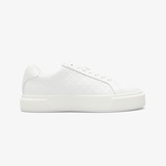 Calvin Klein Basket Lace Up Lth Aop Kadın Beyaz Spor Ayakkabı