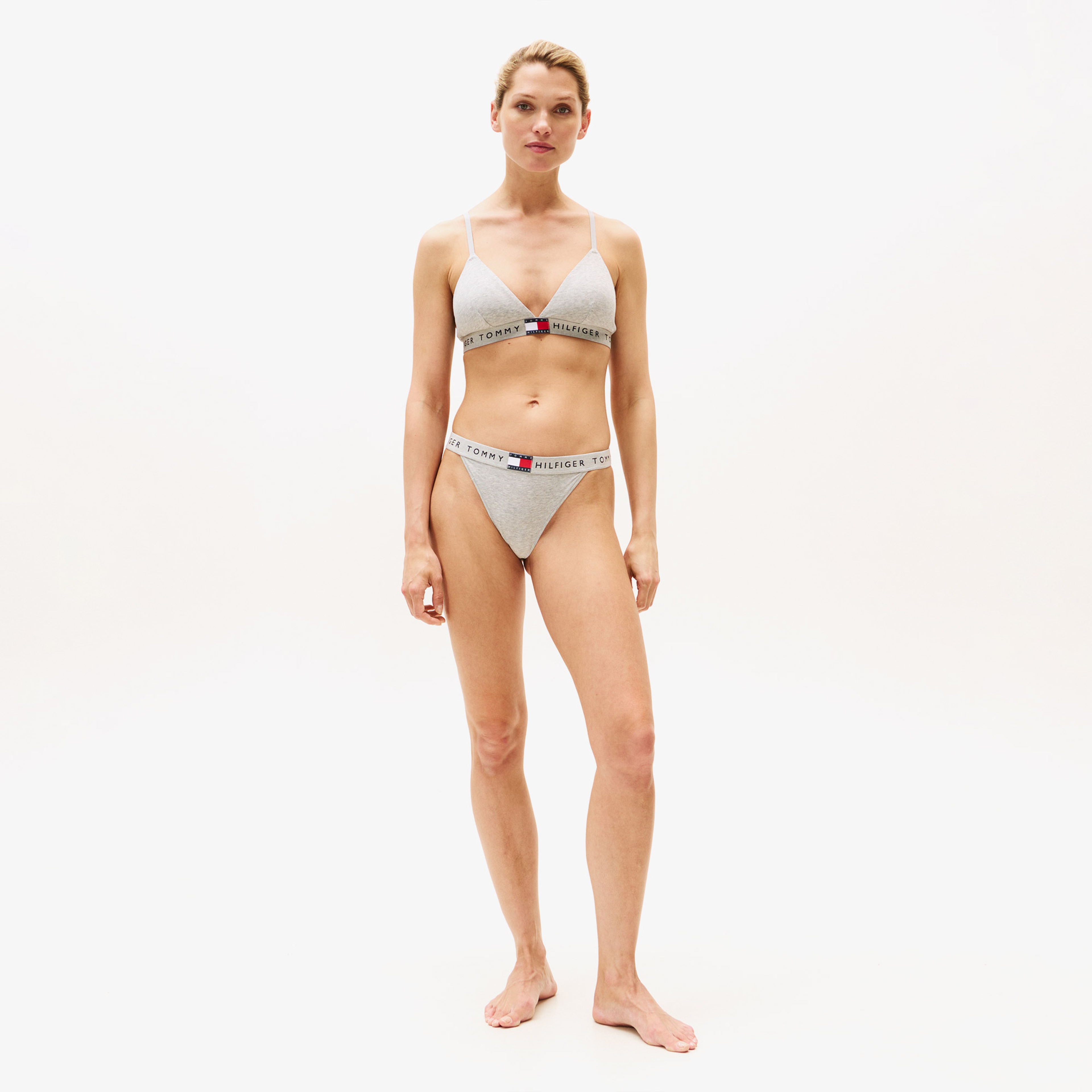 Tommy Hilfiger Triangle Kadın Gri Bralet