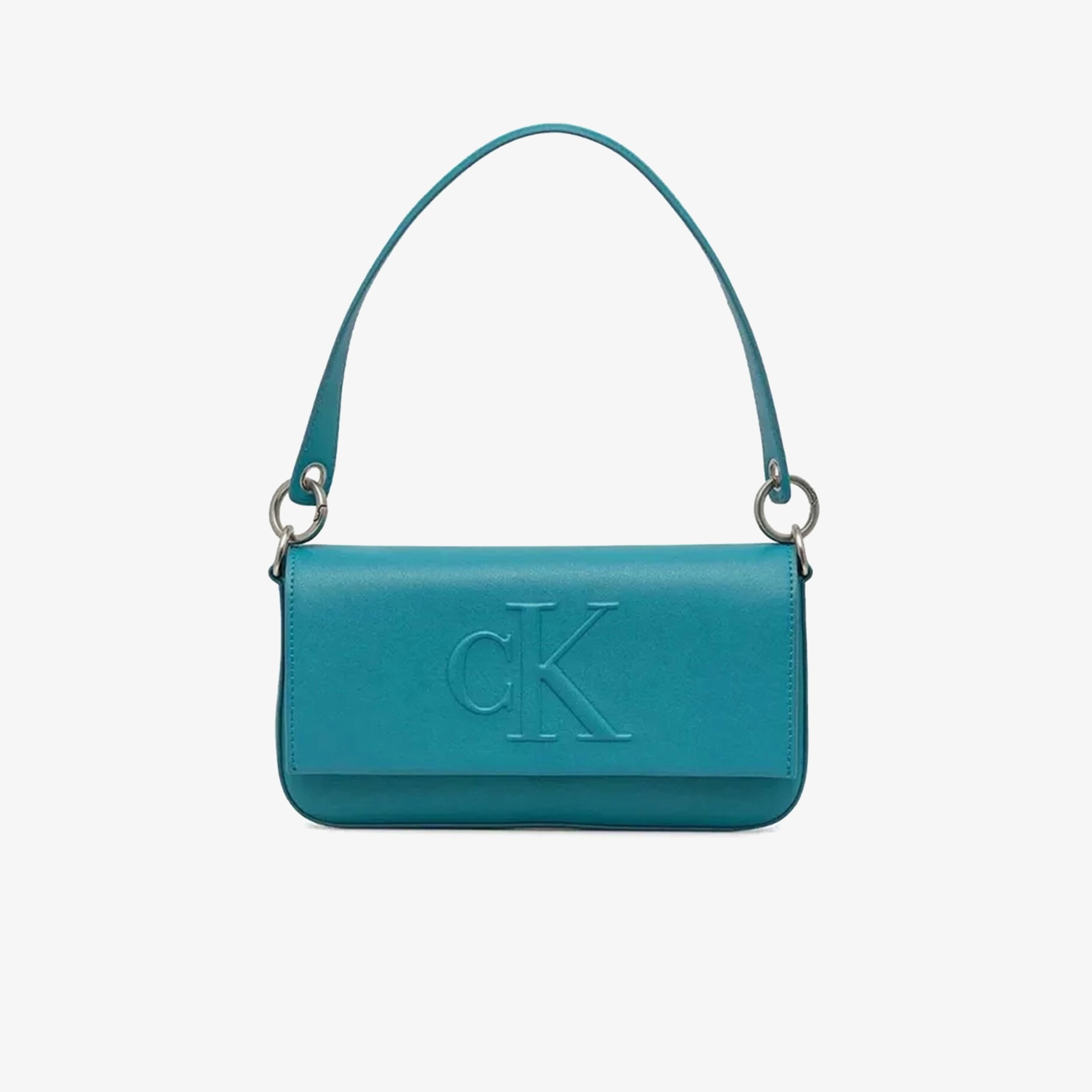 Calvin Klein Sculpted Flap Kadın Mavi Omuz Çantası