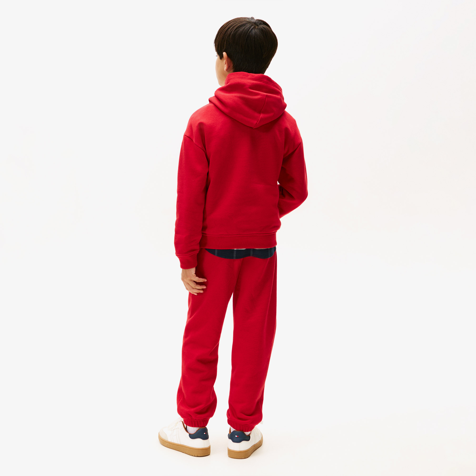 Tommy Hilfiger Flag Çocuk Kırmızı Hoodie