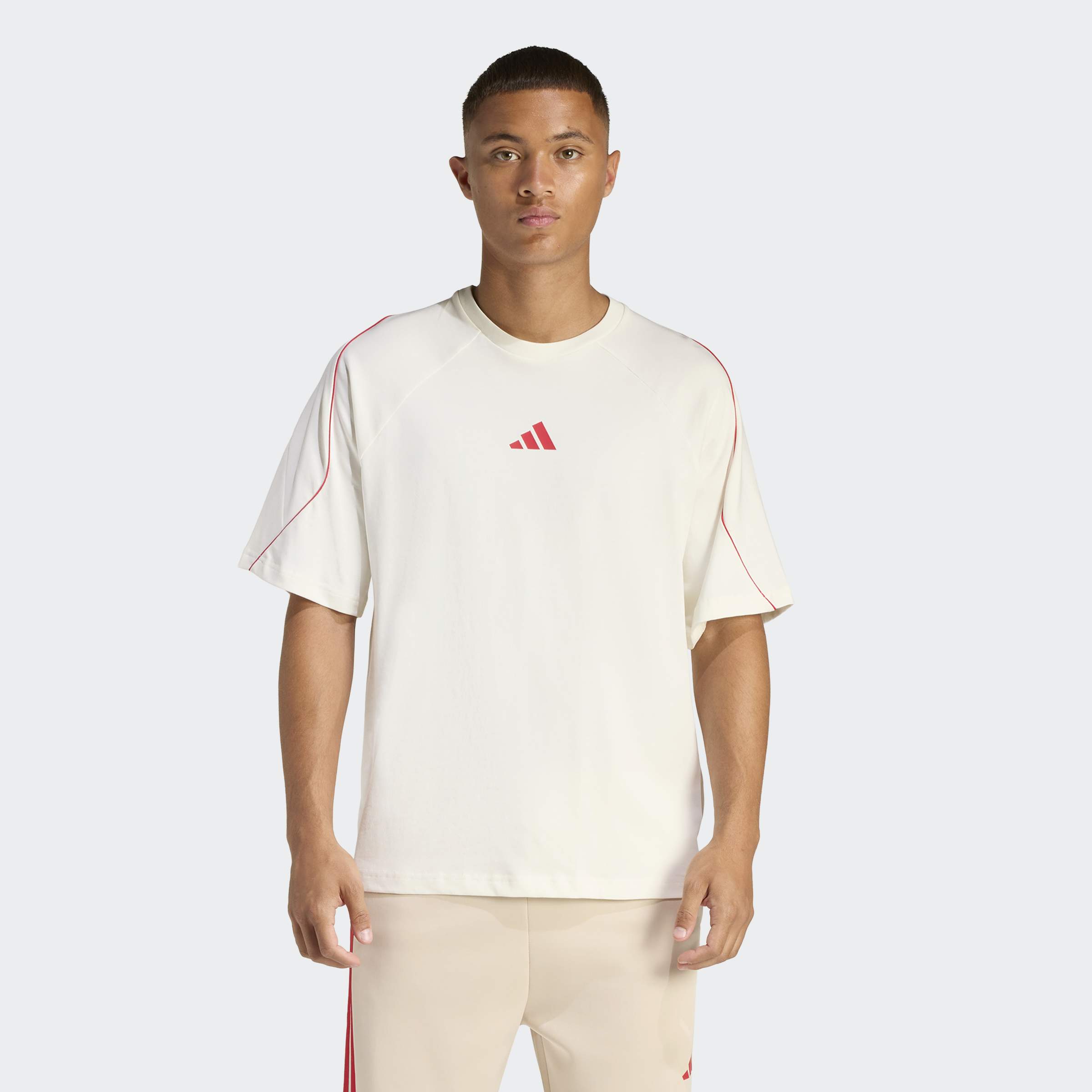 adidas Stadium Erkek Beyaz Antrenman T-Shirt