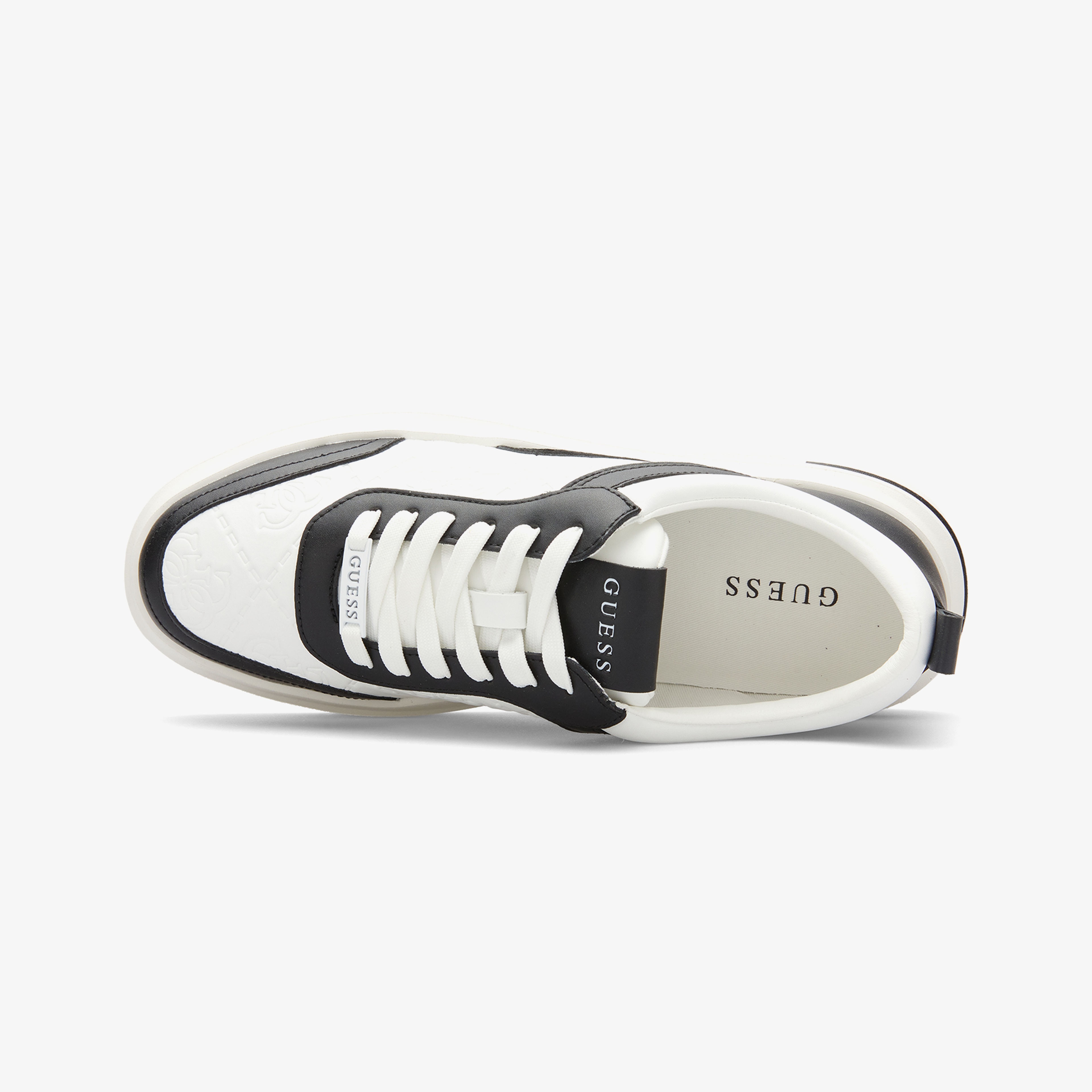 Guess Elbano Deri Erkek Beyaz Sneaker