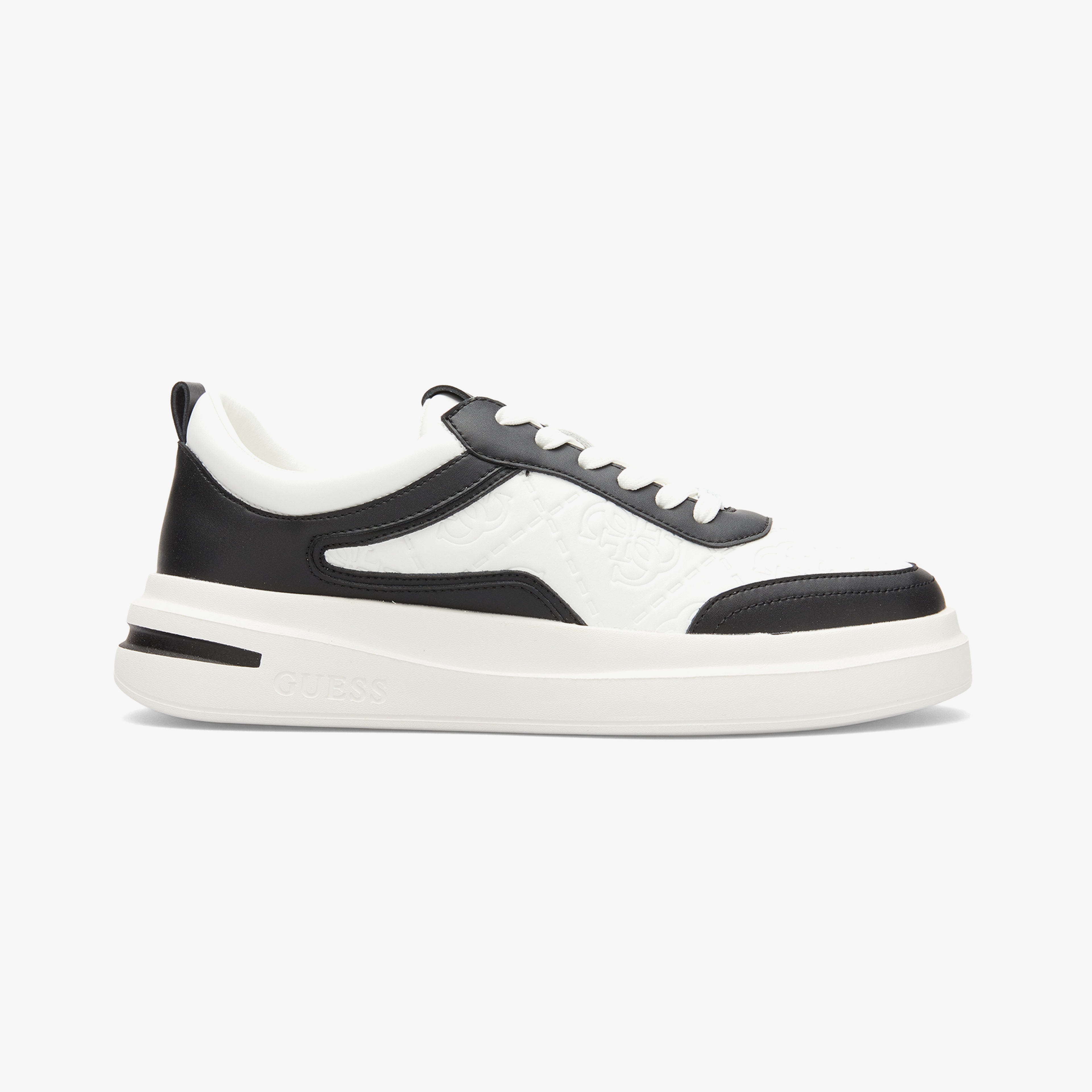 Guess Elbano Deri Erkek Beyaz Sneaker