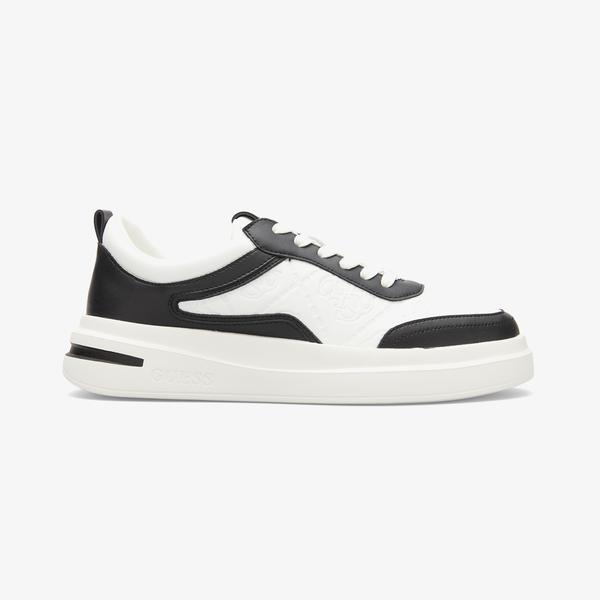 Guess Elbano Deri Erkek Beyaz Sneaker