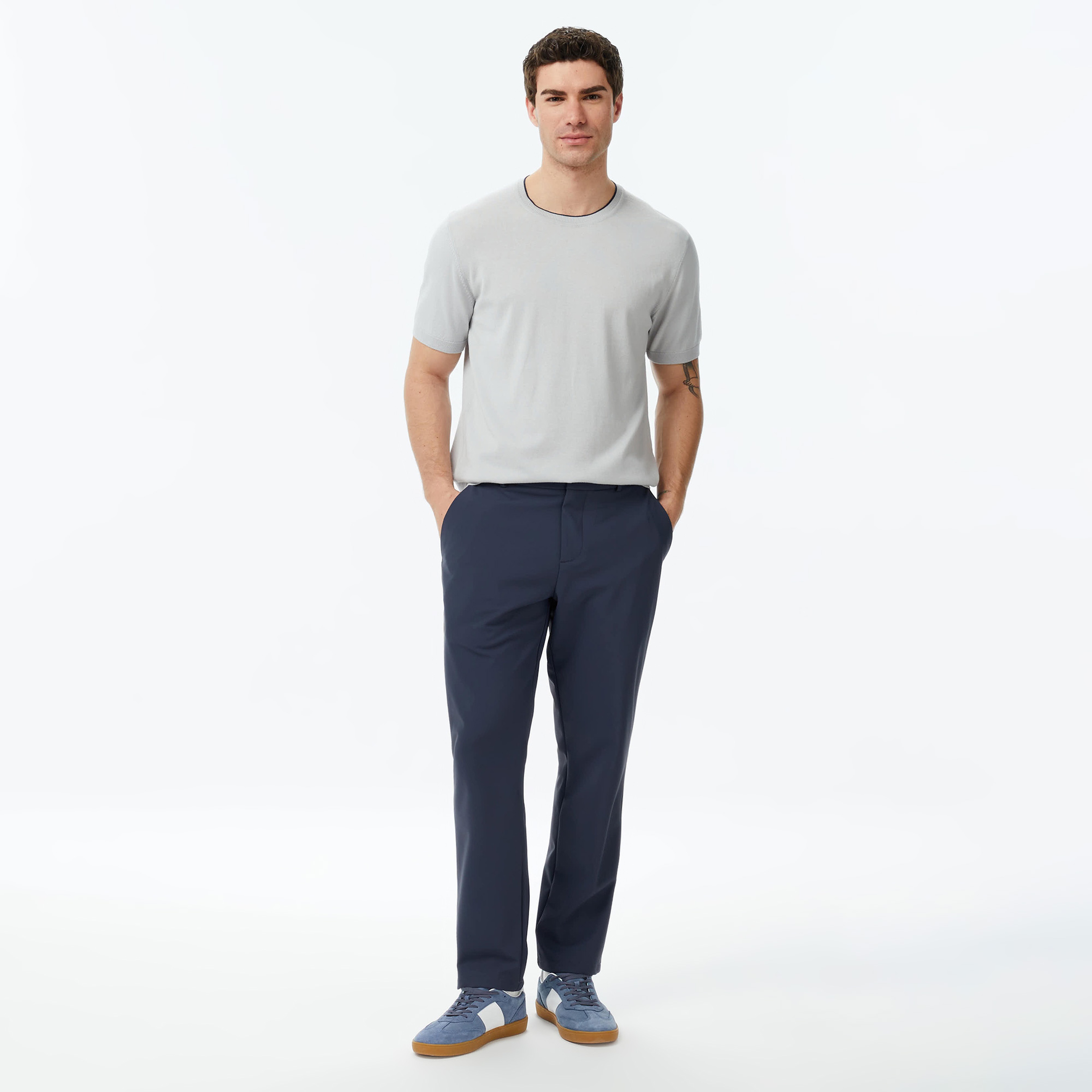 Nautica Erkek Lacivert Regular Fit Su İtici Pantolon