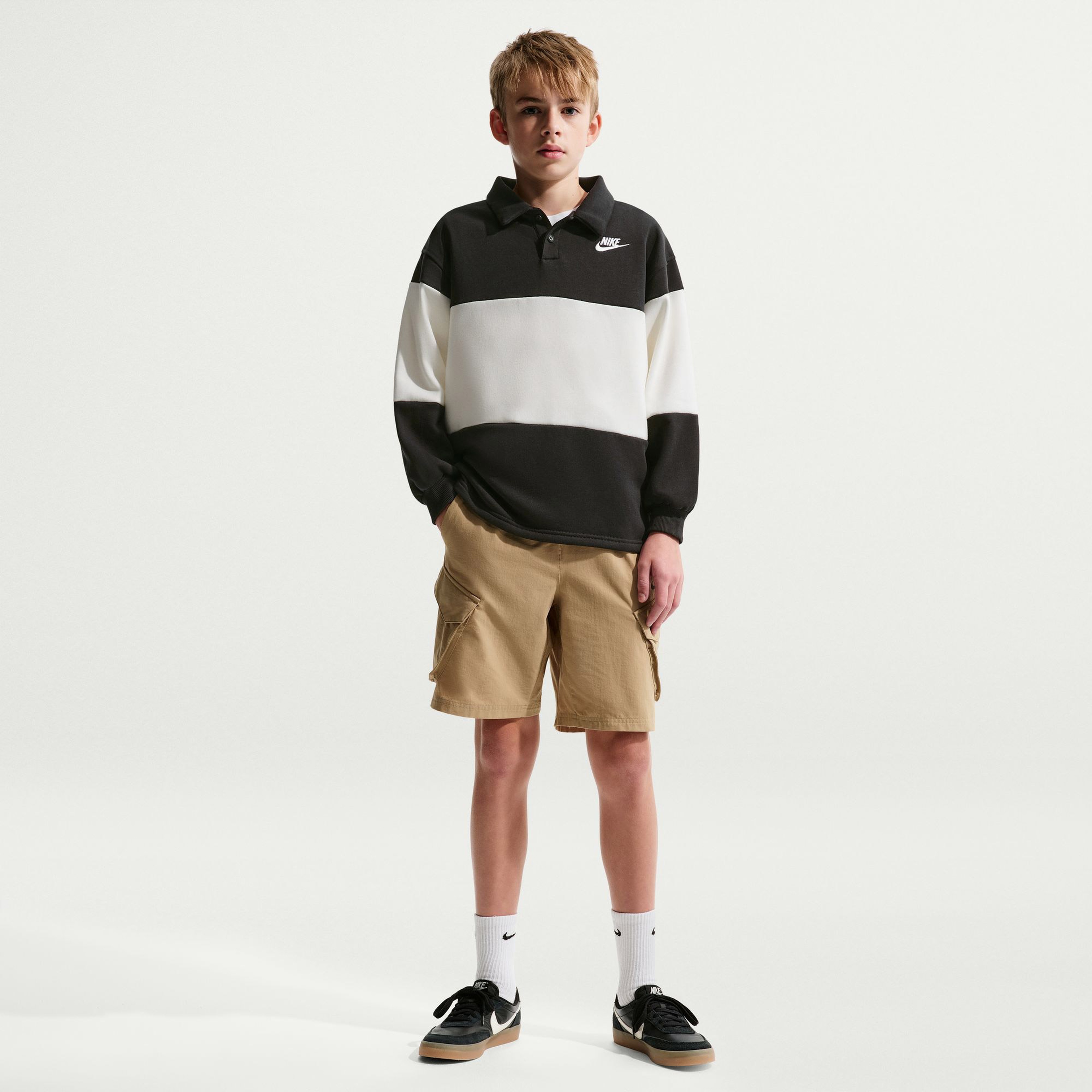 Nike Sportswear Club Çocuk Siyah Sweatshirt