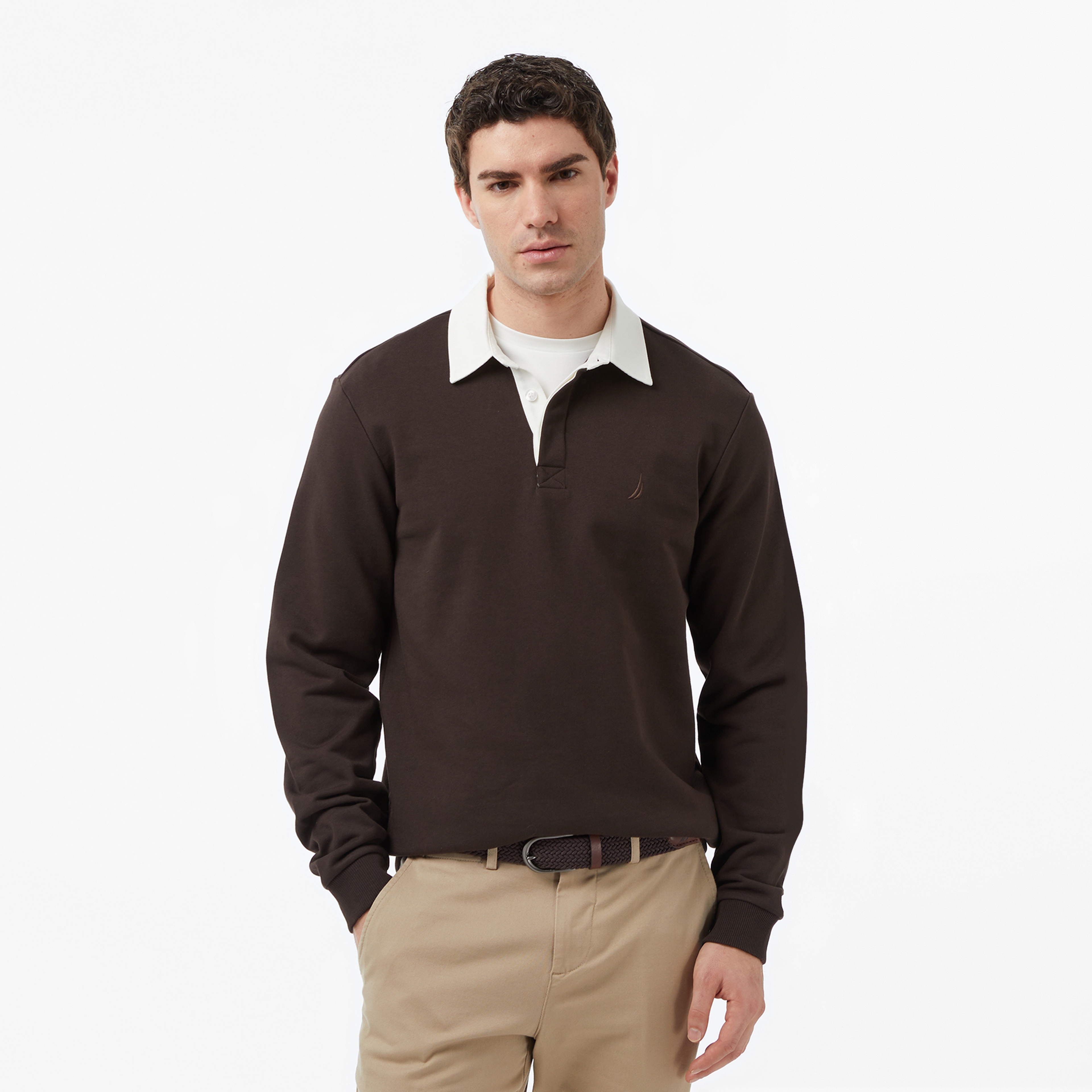 Nautica Erkek Kahverengi Regular Fit Sweatshirt