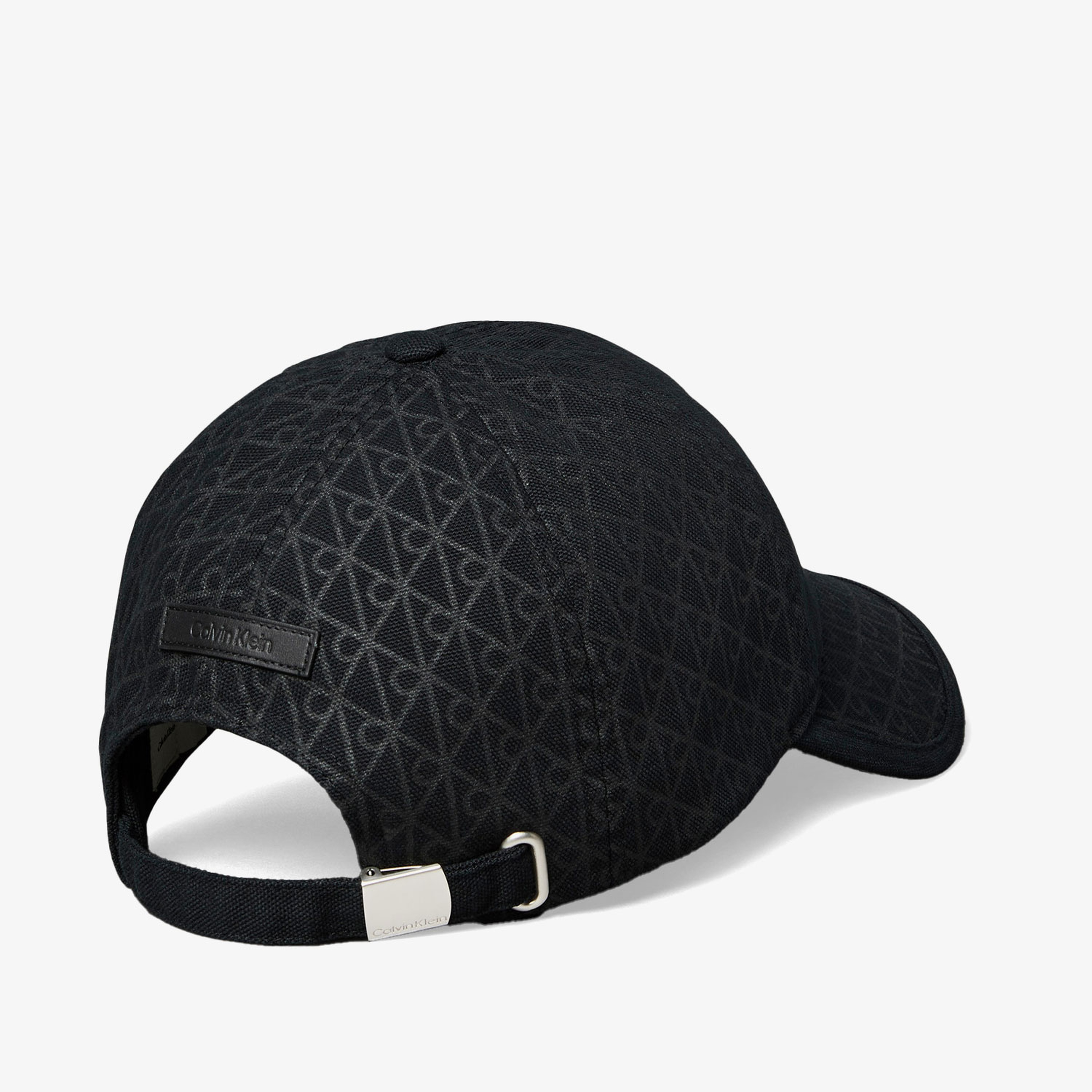 Calvin Klein Emblem Print Leather Patch Kadın Siyah Şapka