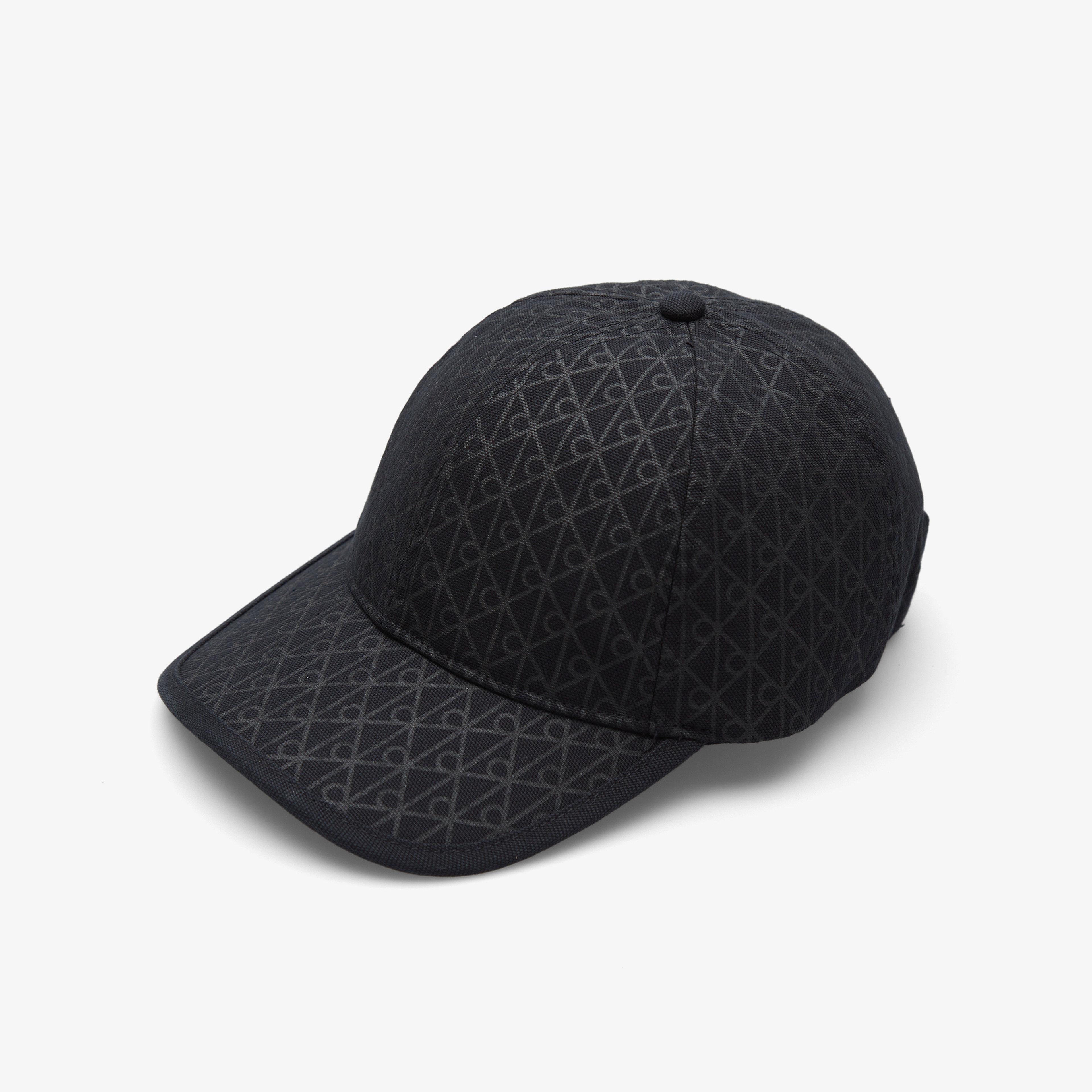 Calvin Klein Emblem Print Leather Patch Kadın Siyah Şapka